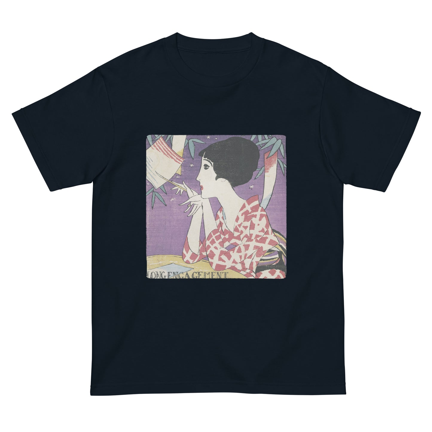 大正レトロ 竹久夢二柄 Tシャツ(たなばた)