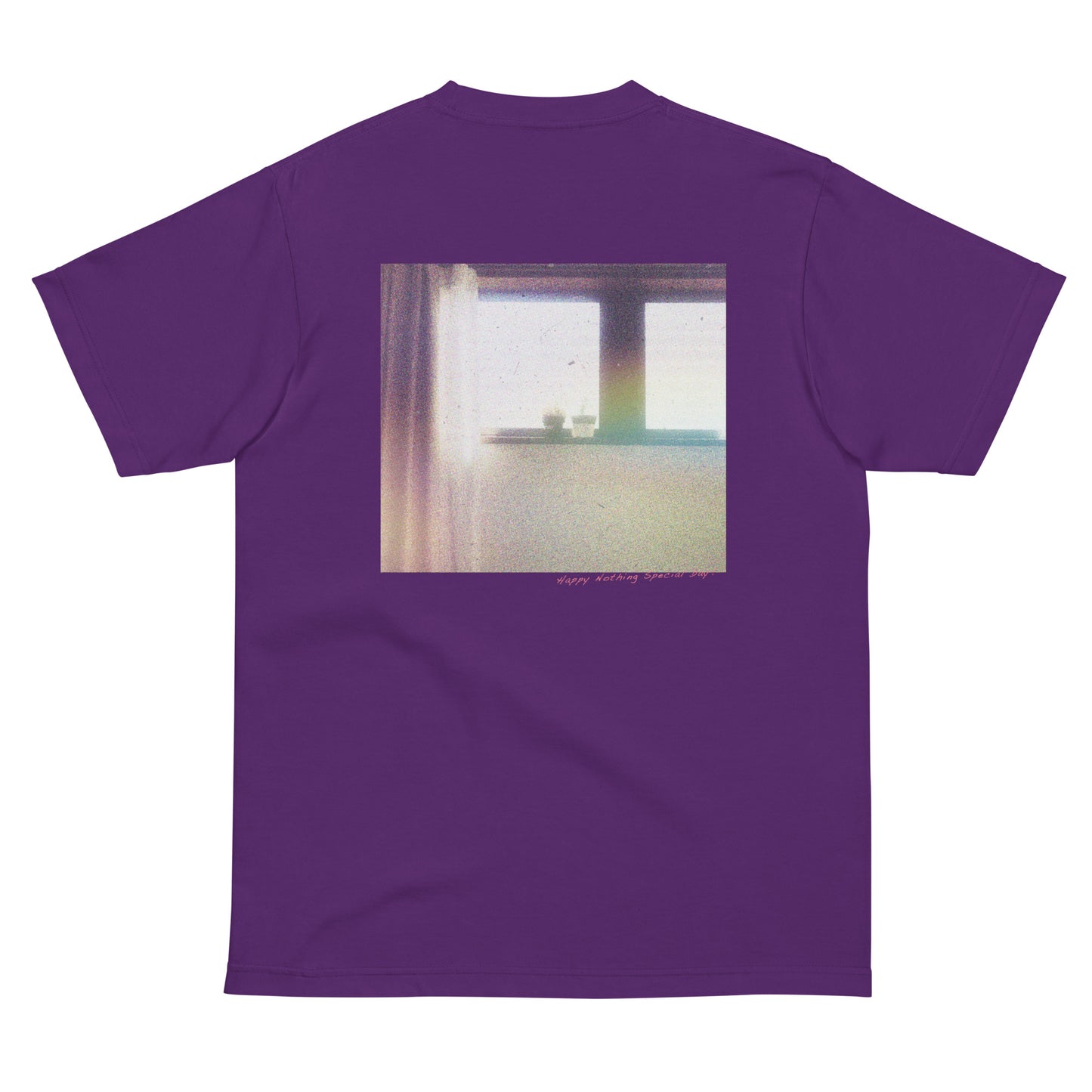 【バックプリント】Happy nothing special day! photo Tシャツ