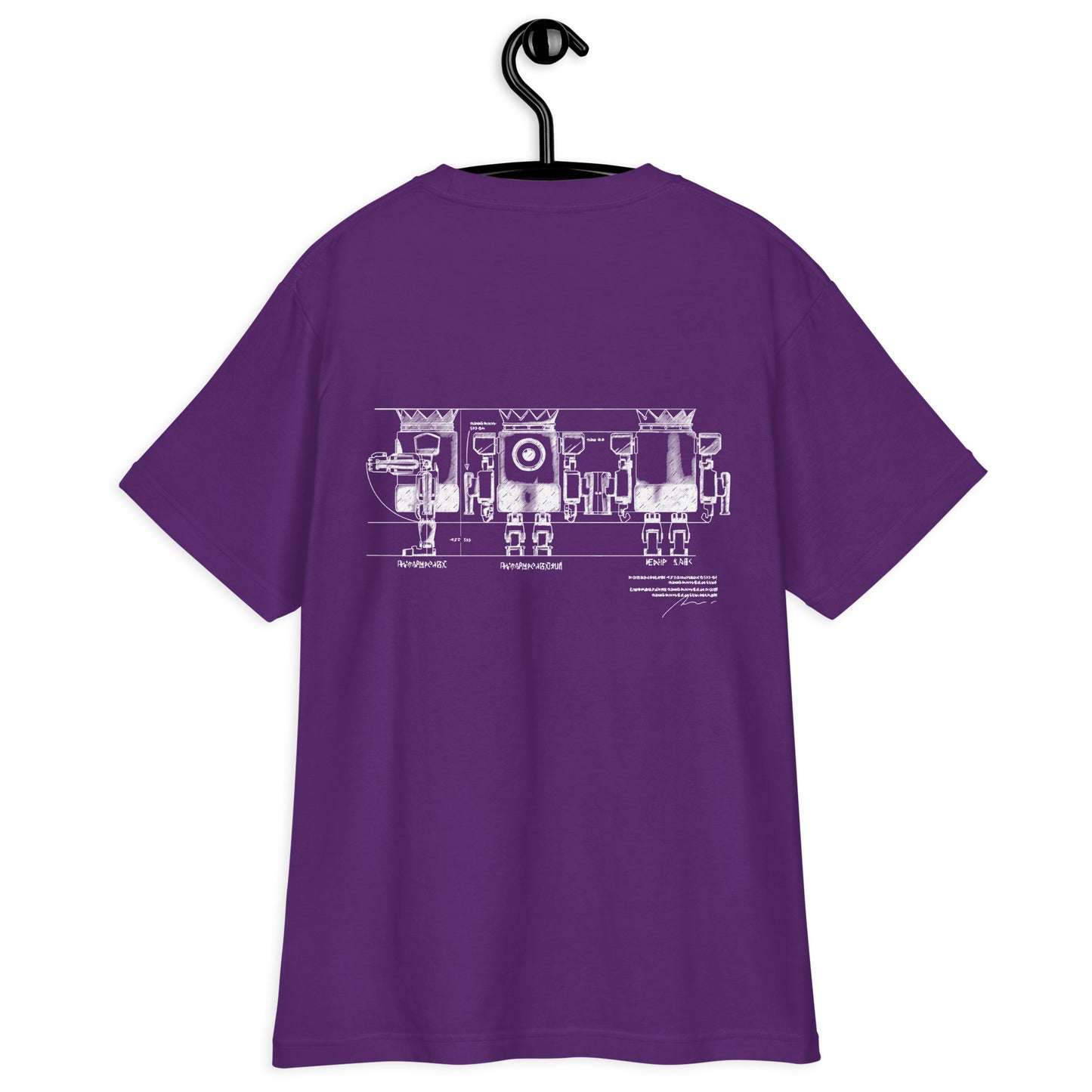 XOBOT KING 設計図Tシャツ