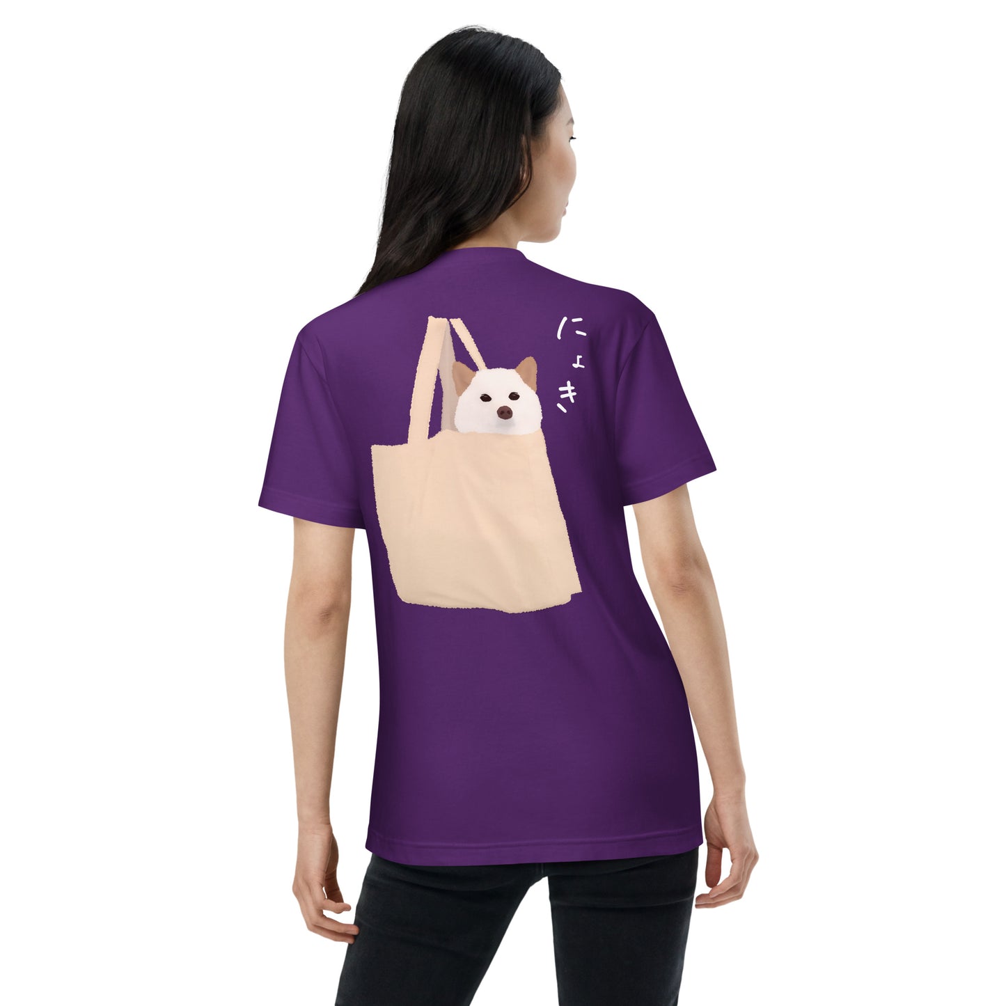 ニョッキィーヌ バックプリントTシャツ(紀州犬)