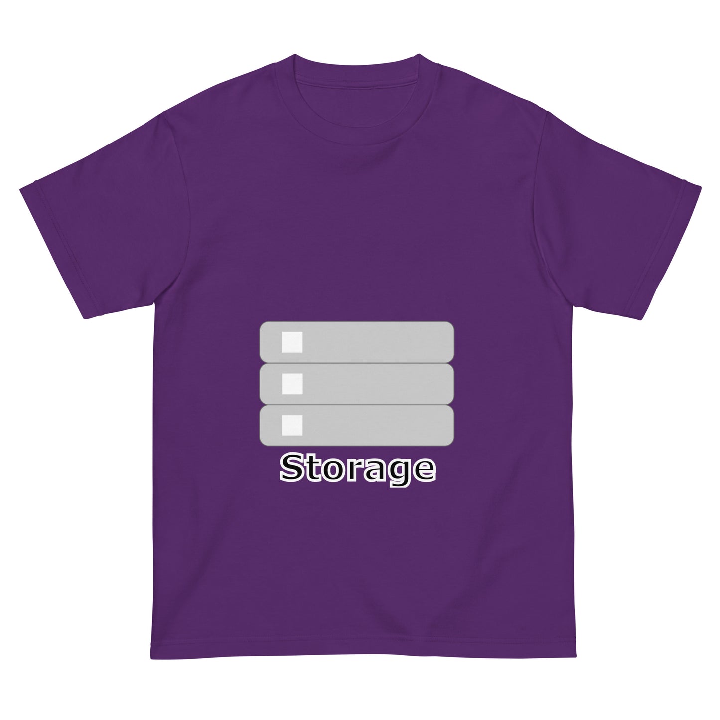 ストレージサーバアイコン全面 エンジニアTシャツ