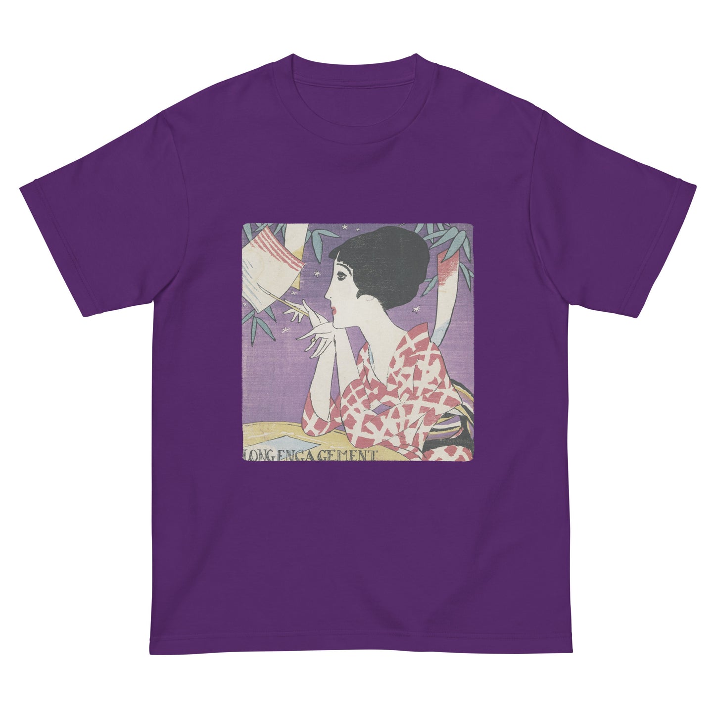 大正レトロ 竹久夢二柄 Tシャツ(たなばた)