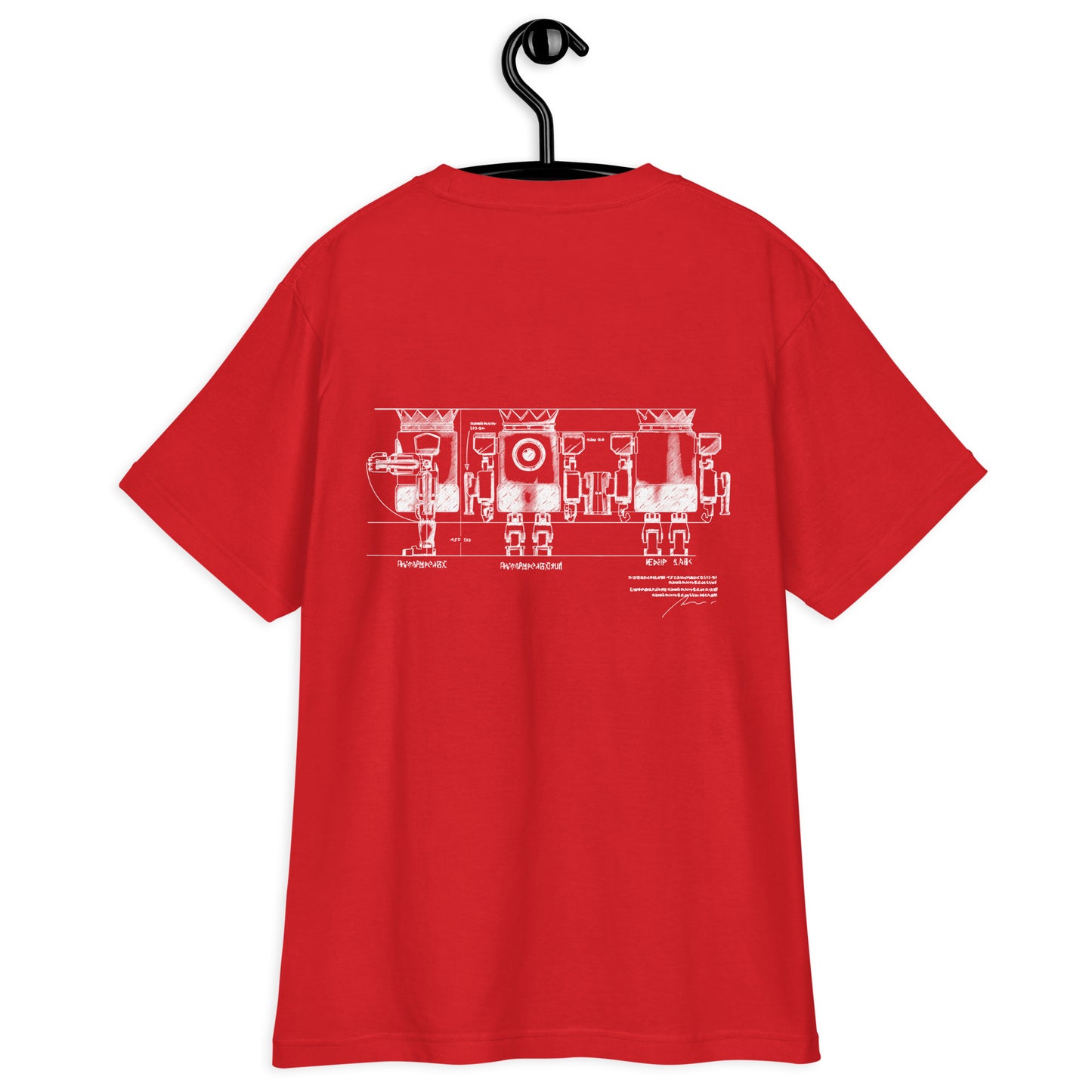XOBOT KING 設計図Tシャツ