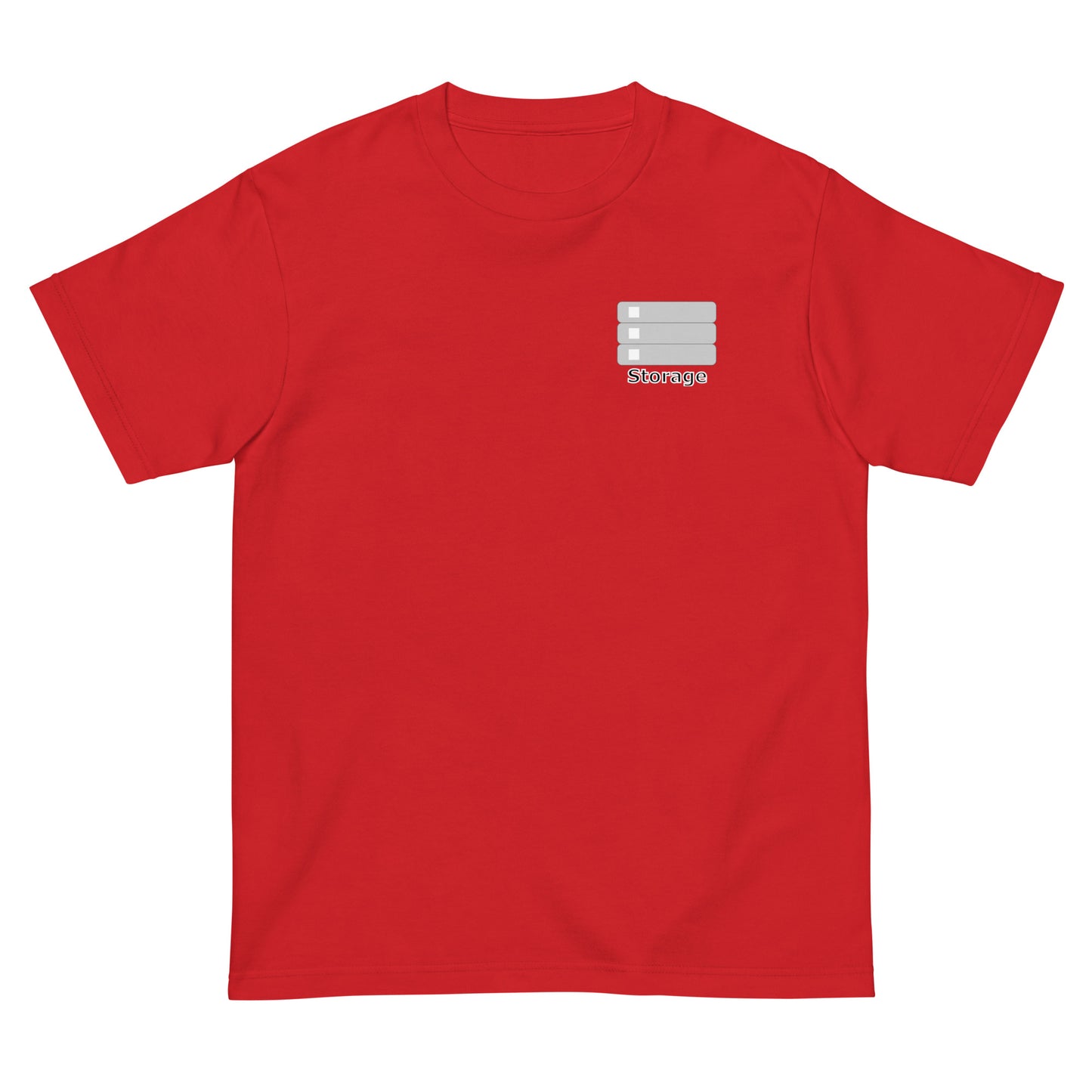 ストレージサーバアイコンワンポイント エンジニアTシャツ