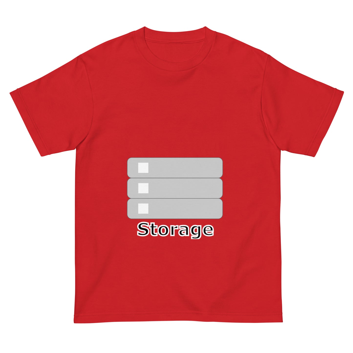 ストレージサーバアイコン全面 エンジニアTシャツ