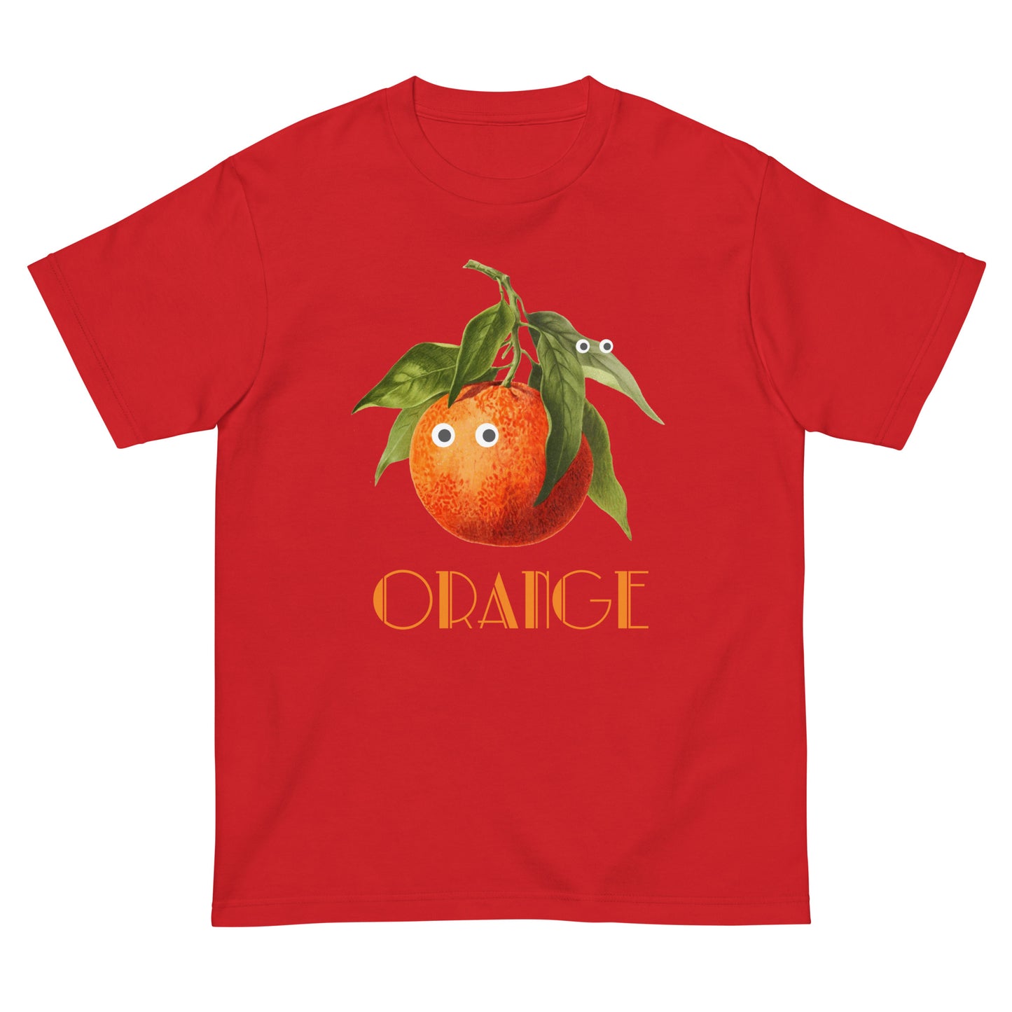 オレンジ 半袖Tシャツ