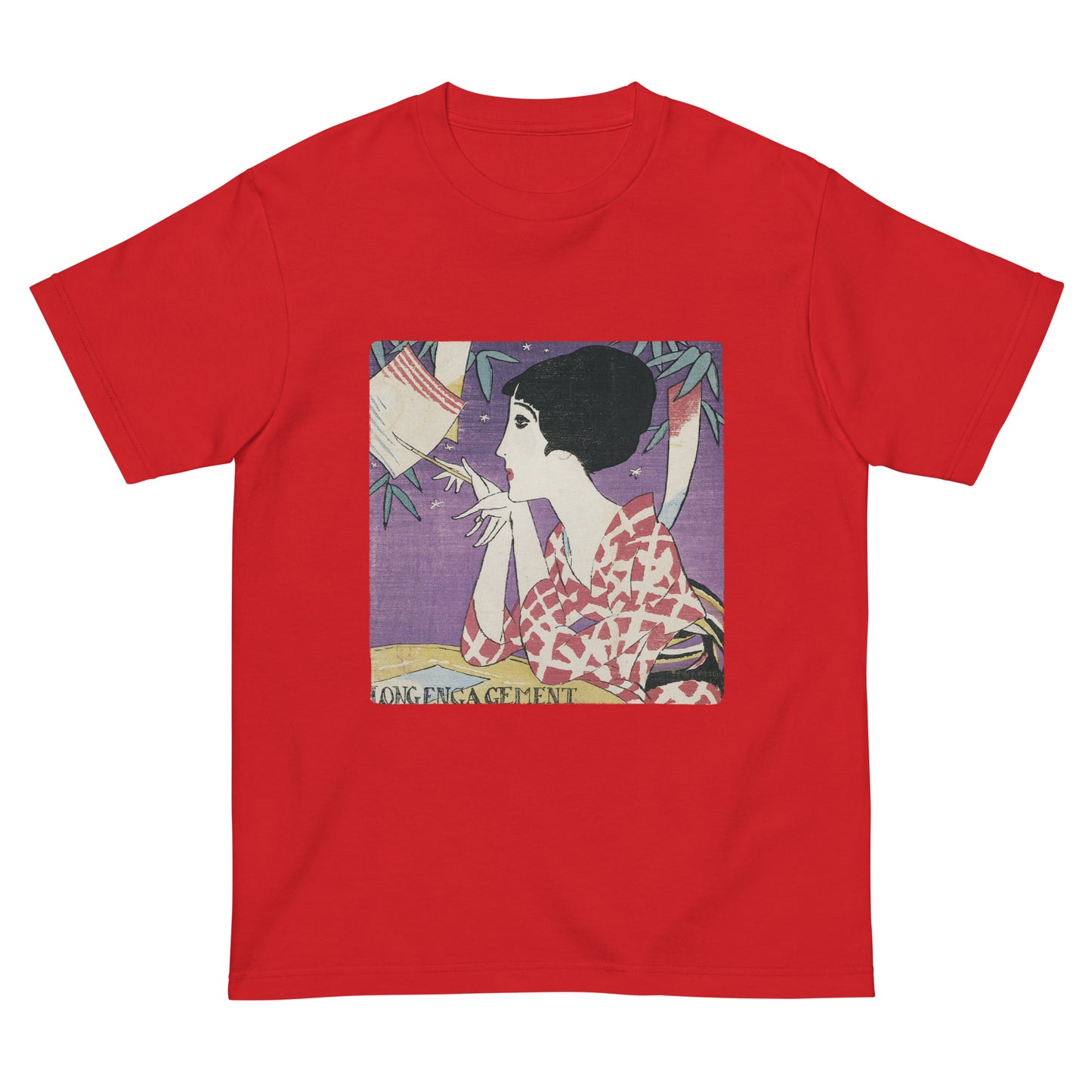 大正レトロ 竹久夢二柄 Tシャツ(たなばた)