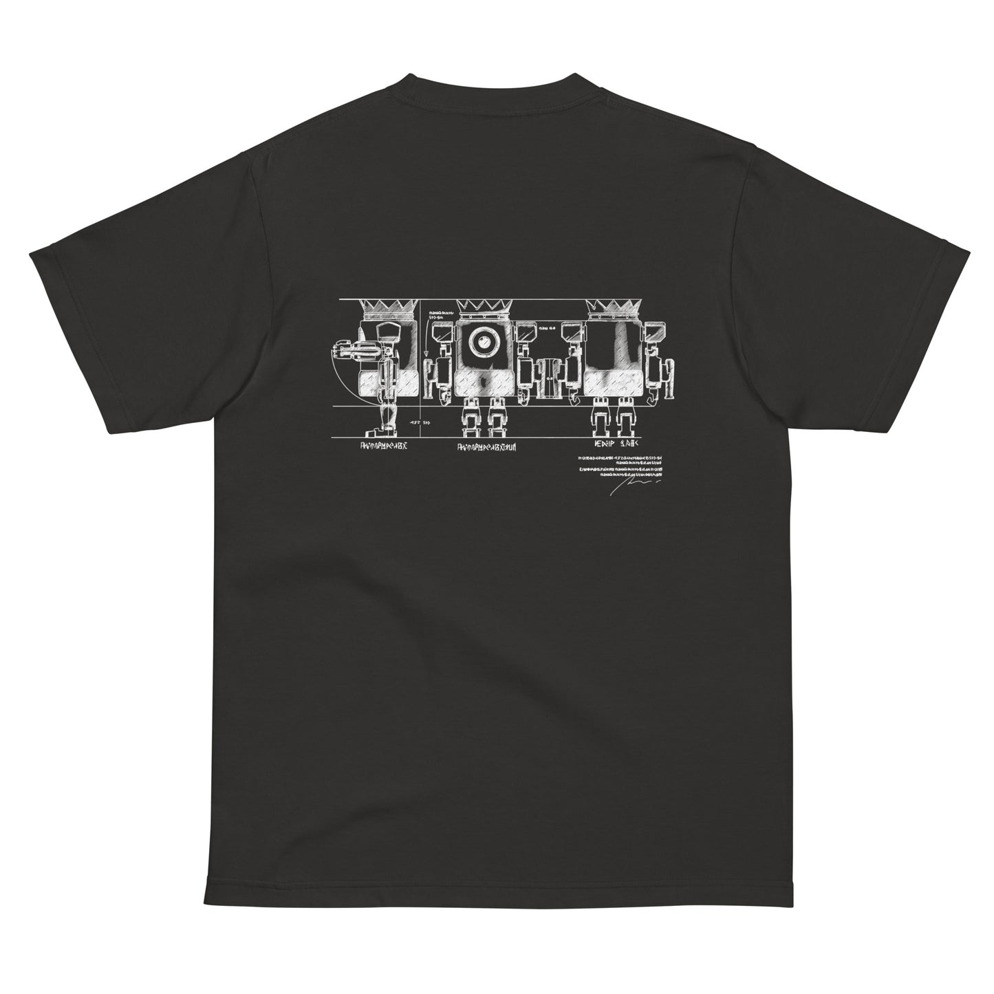 XOBOT KING 設計図Tシャツ
