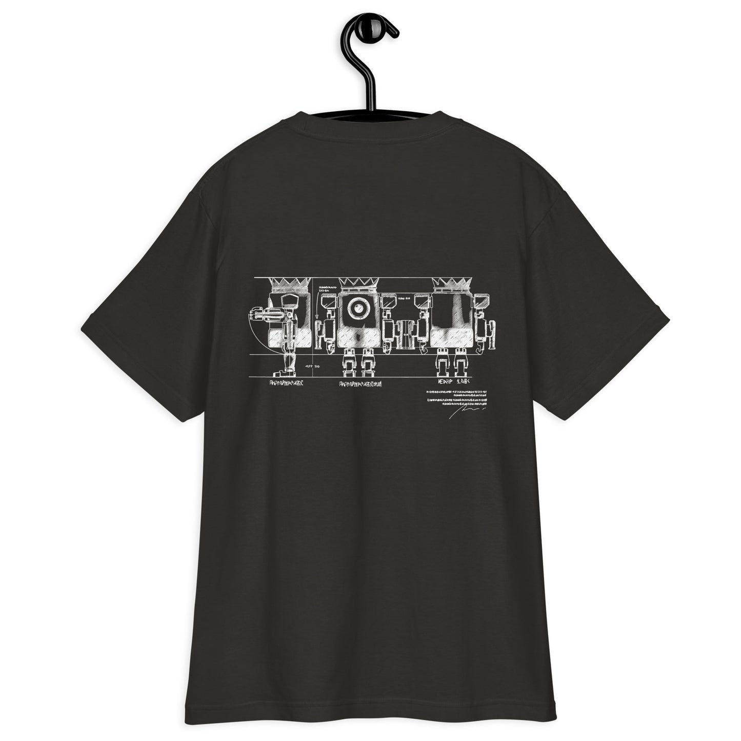 XOBOT KING 設計図Tシャツ