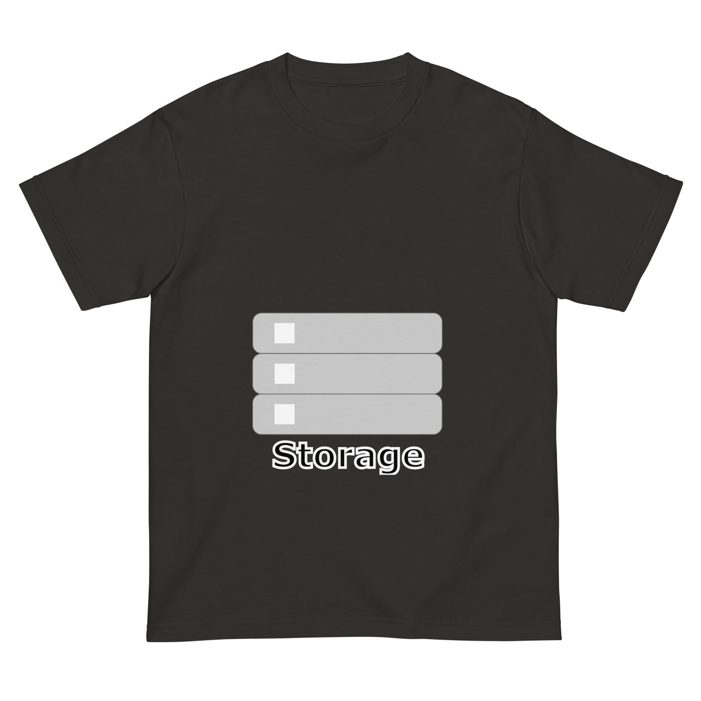ストレージサーバアイコン全面 エンジニアTシャツ