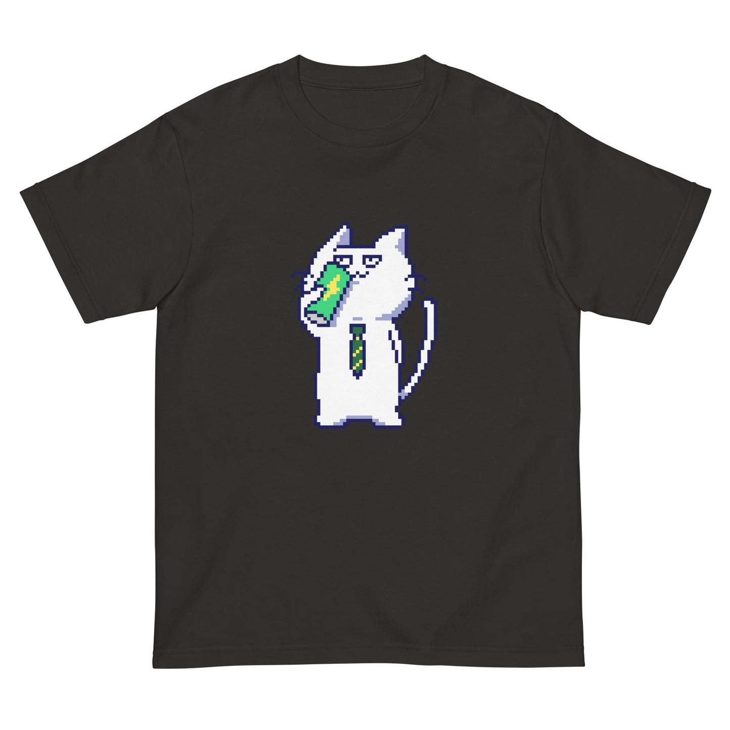 ゲーミング激務猫(エナドリごくごく) Tシャツ