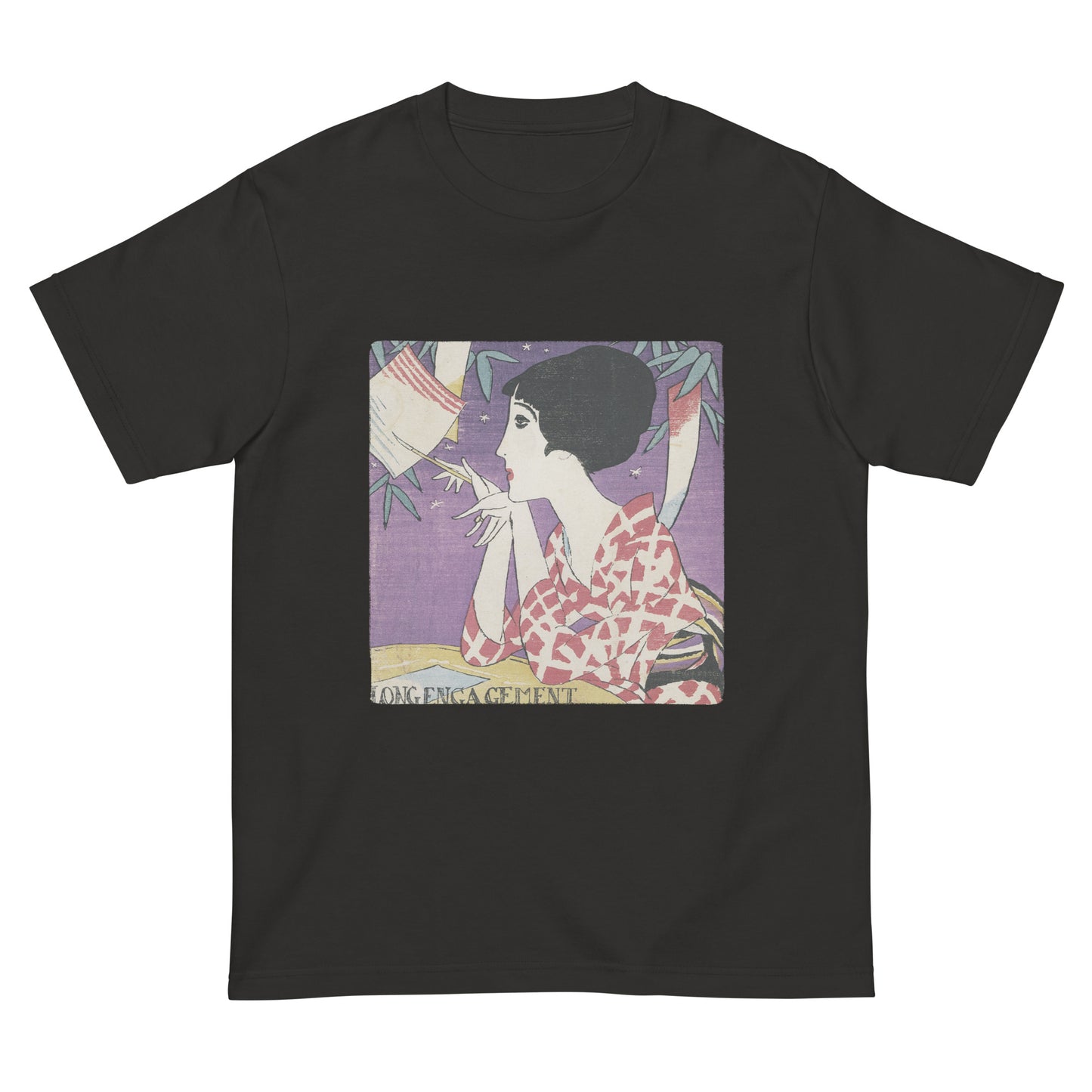 大正レトロ 竹久夢二柄 Tシャツ(たなばた)
