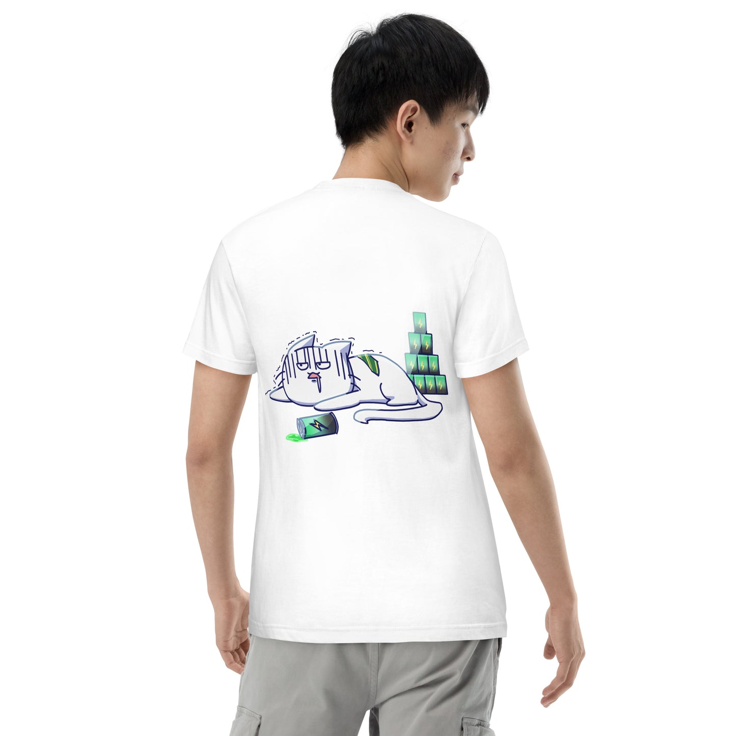 激務猫×こっつん商店Tシャツ