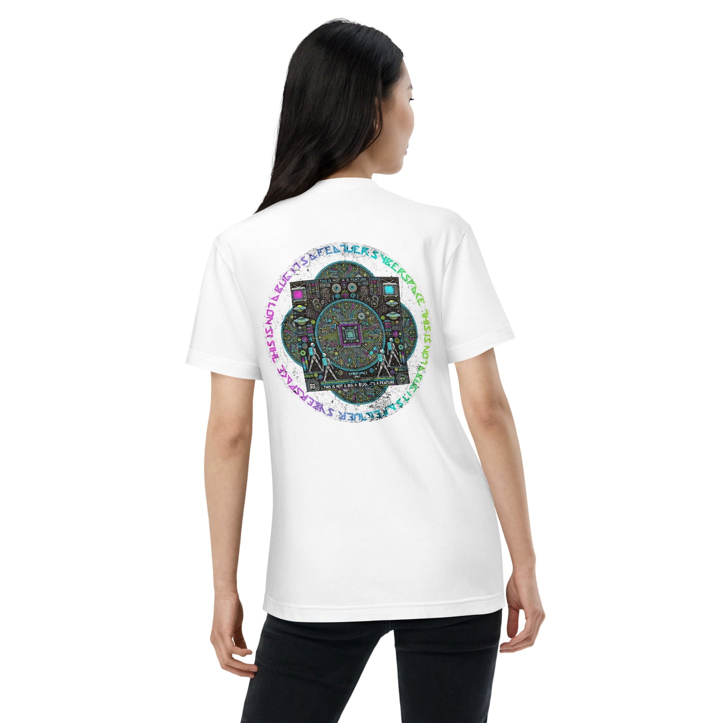 SYBERSPACE 曼荼羅 ユニセックス 半袖Tシャツ