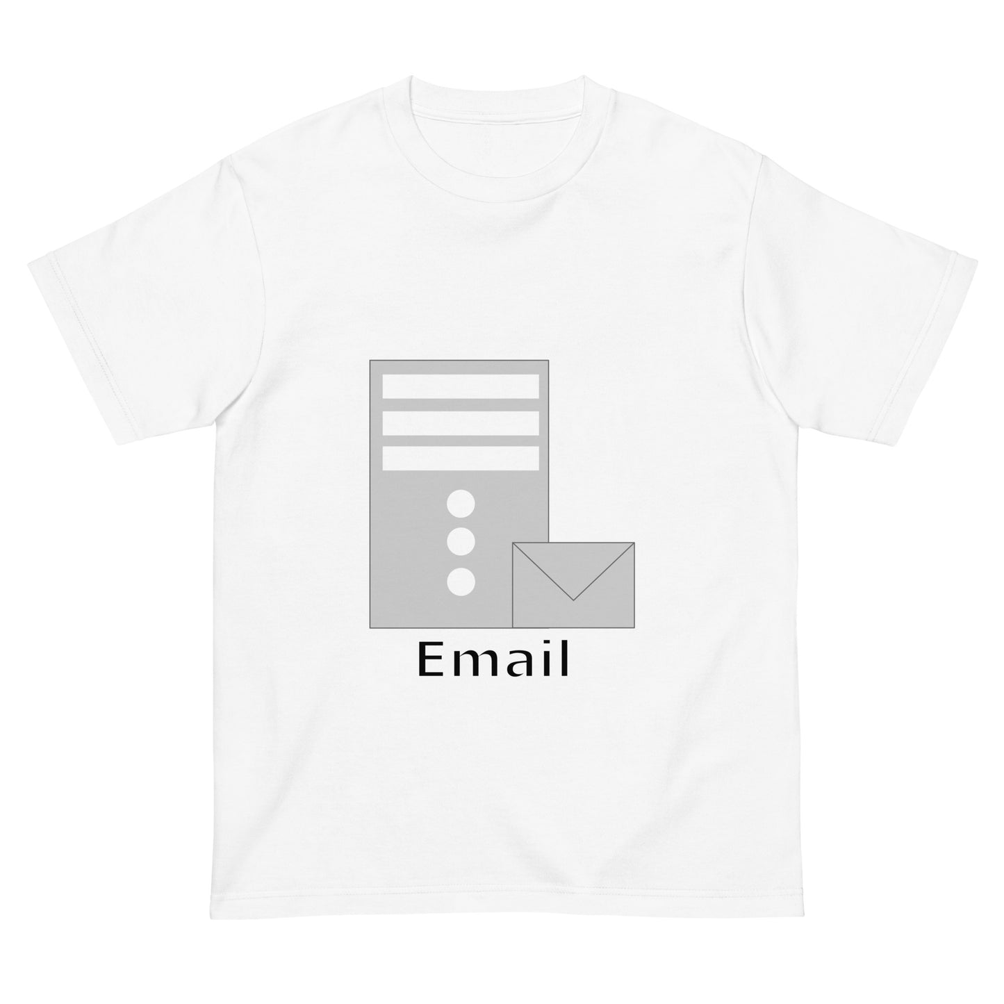メールサーバアイコン全面 エンジニアTシャツ