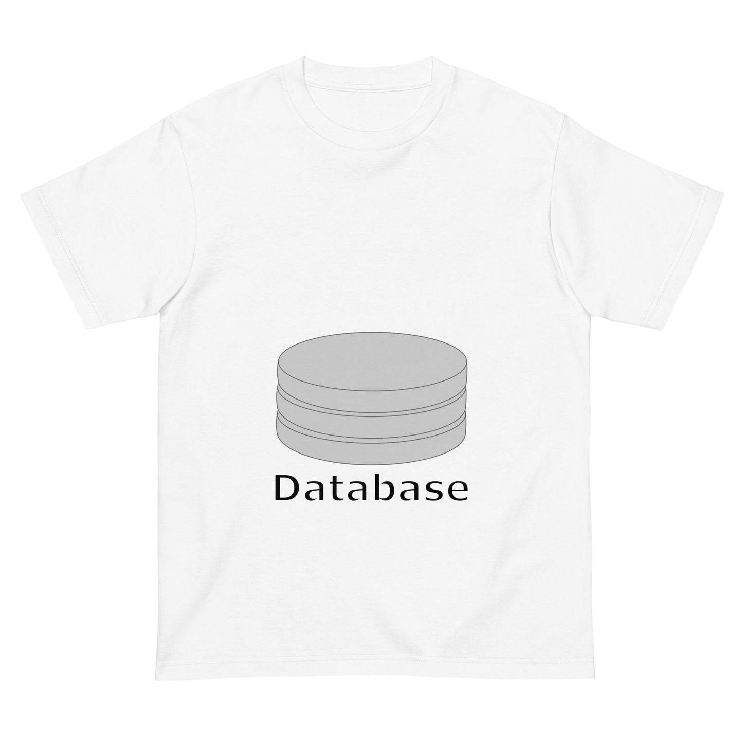 データベースサーバアイコン全面 エンジニアTシャツ