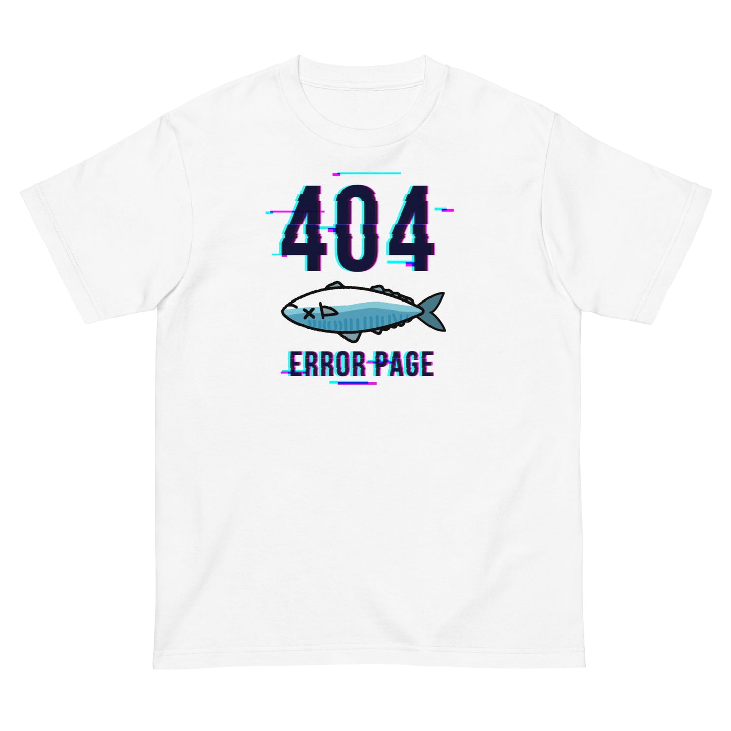 error 404 not found 鯖こみ(デジタルフォント) Tシャツ