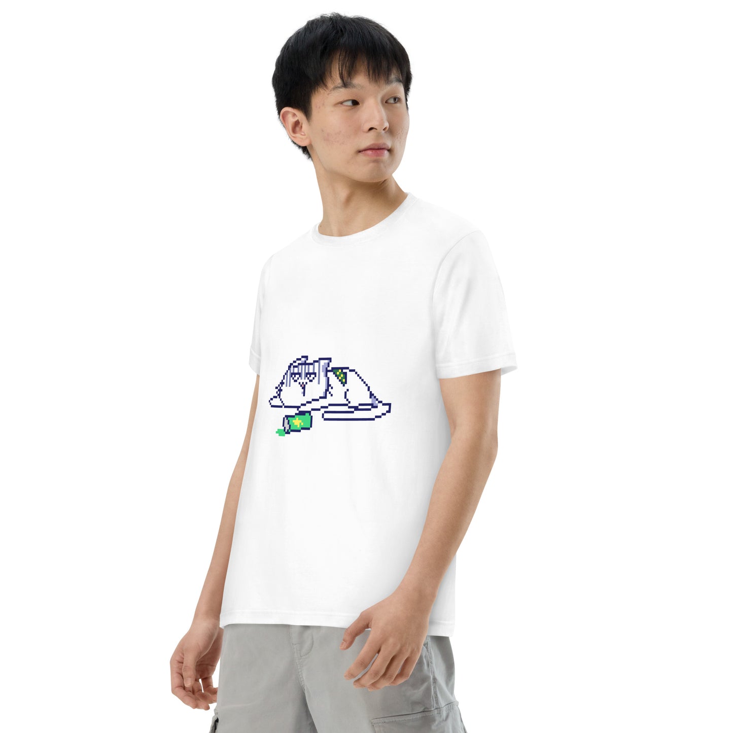 ゲーミング激務猫 (ダウン中) Tシャツ