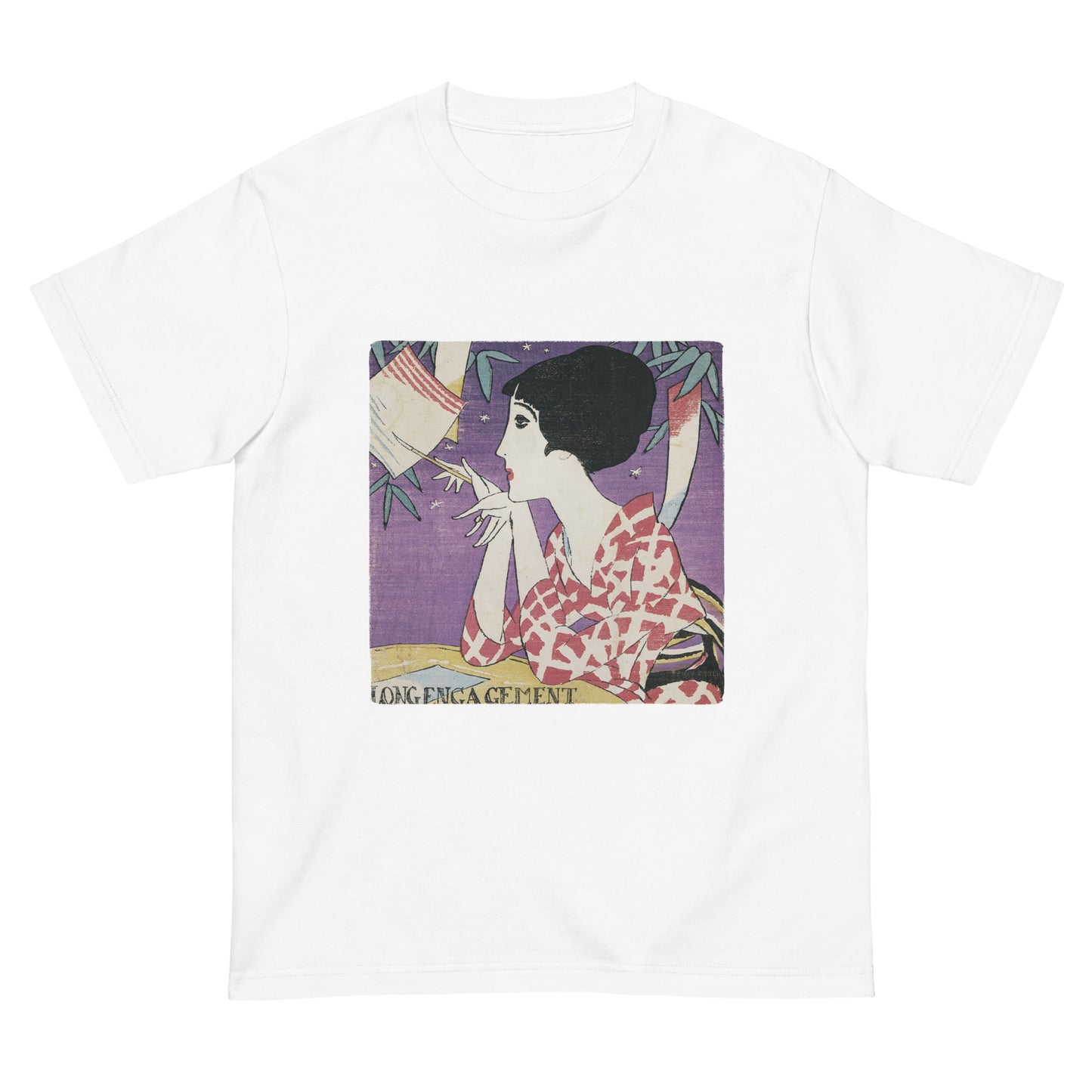 大正レトロ 竹久夢二柄 Tシャツ(たなばた)
