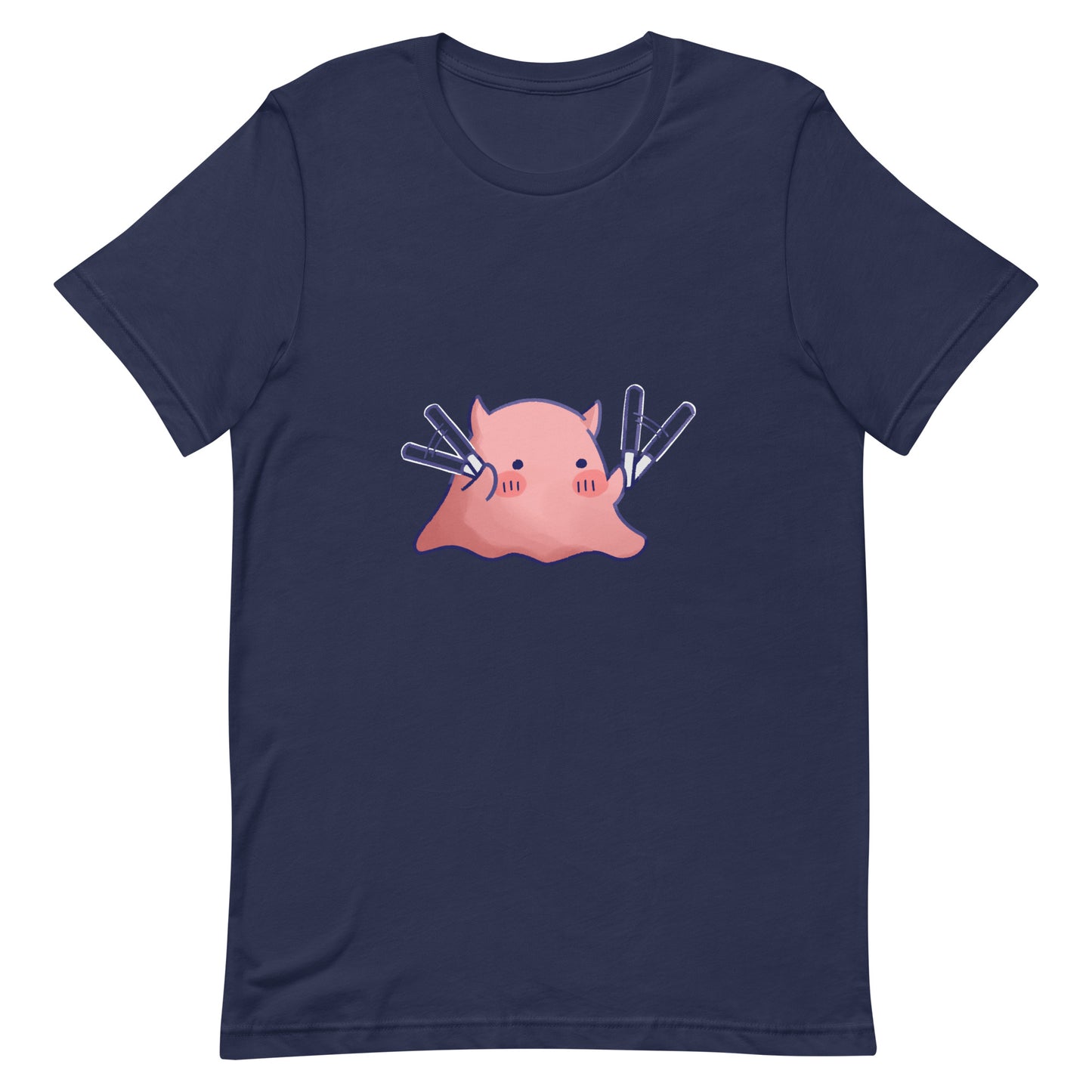 推し活ペンラめんだこTシャツ(濃色)