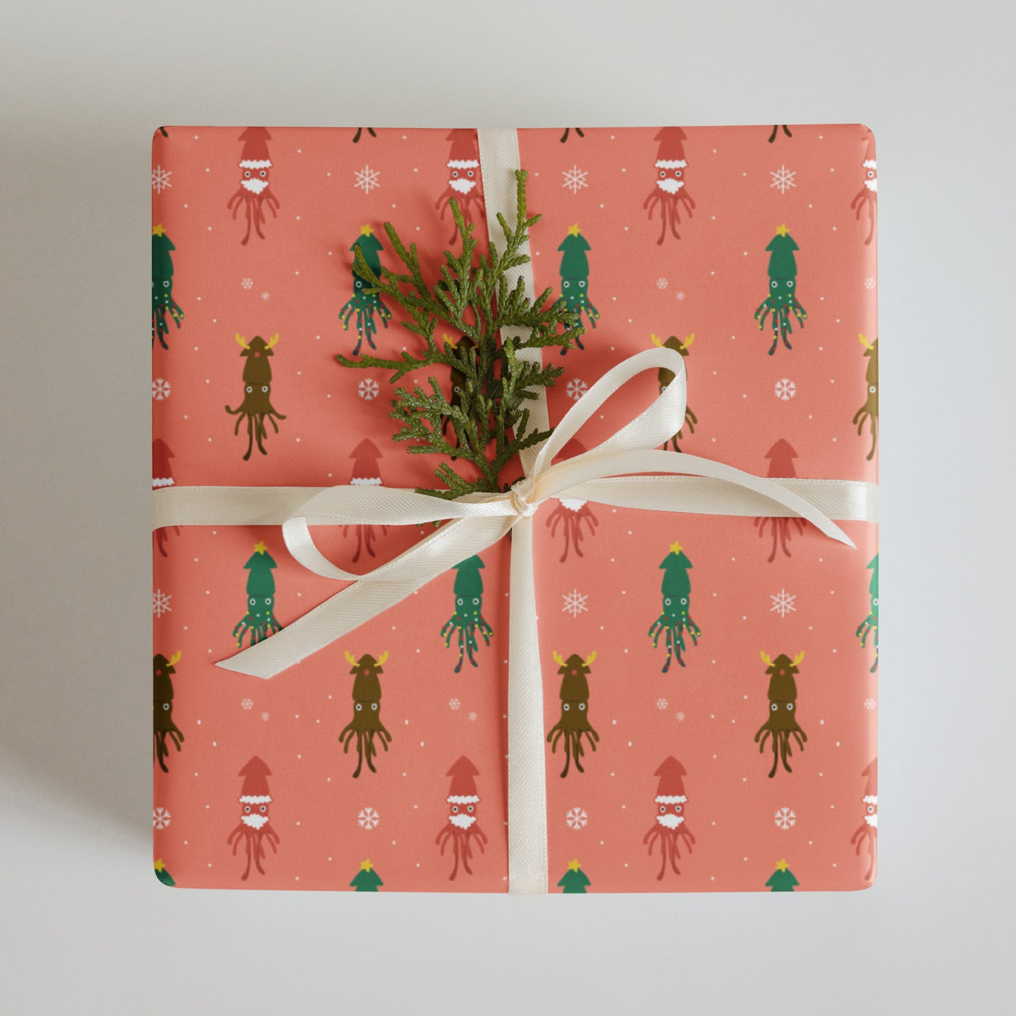 ダイオウイカクリスマスラッピング3色