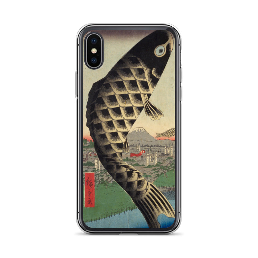 大正レトロ 鯉のぼり iPhoneケース