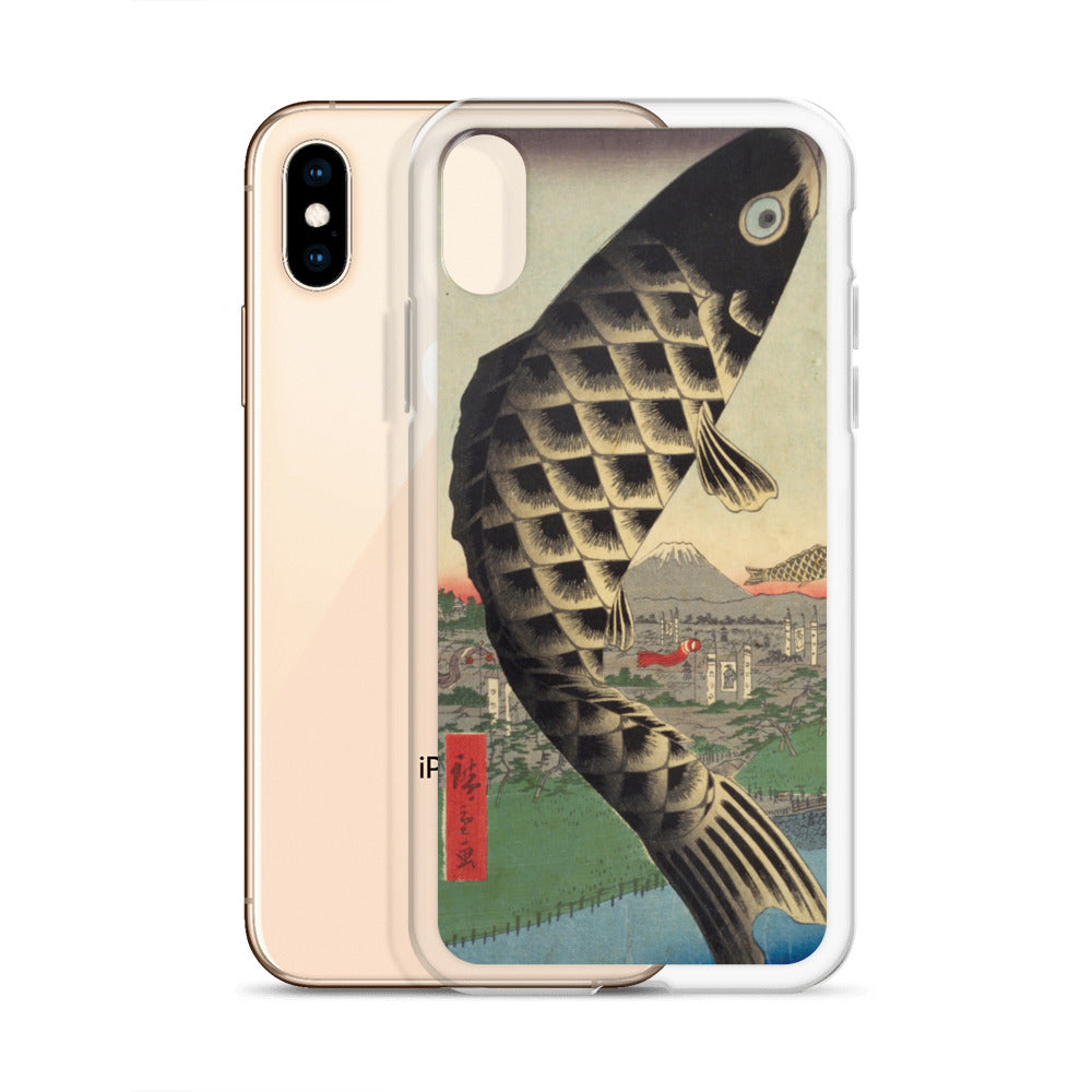 大正レトロ 鯉のぼり iPhoneケース