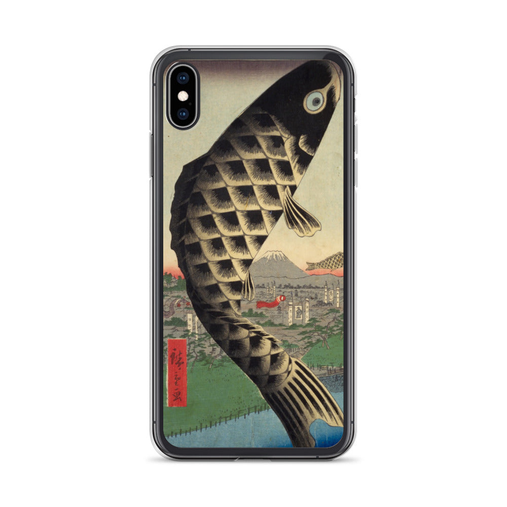 大正レトロ 鯉のぼり iPhoneケース