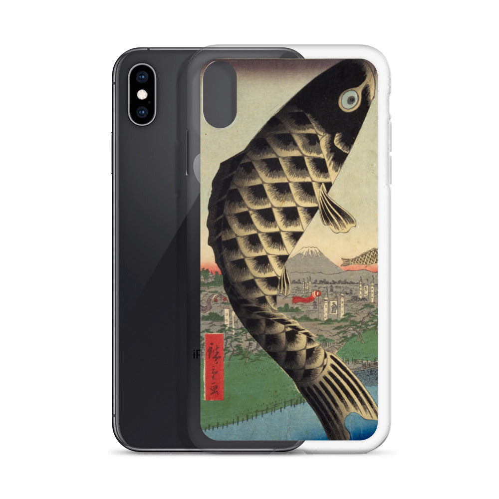 大正レトロ 鯉のぼり iPhoneケース