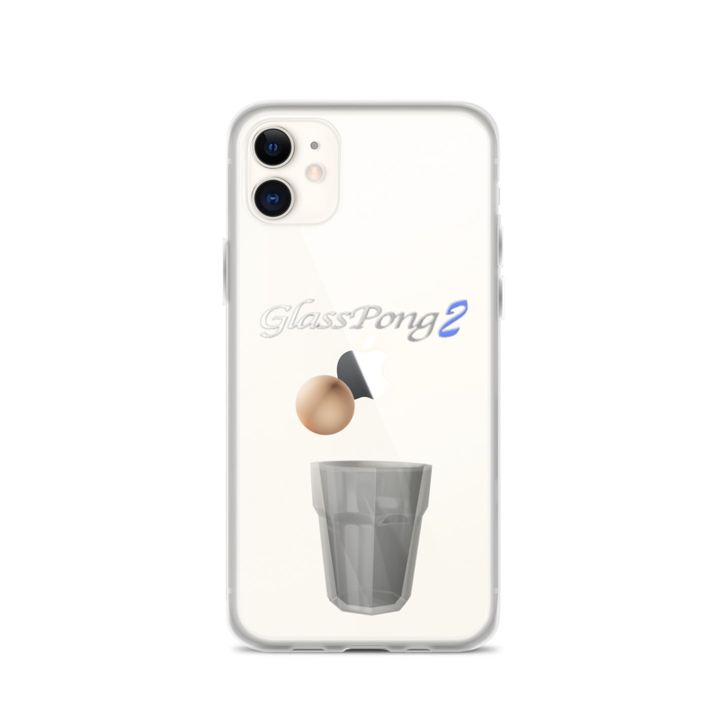 GlassPong2 ping pong ball in glass iPhone case