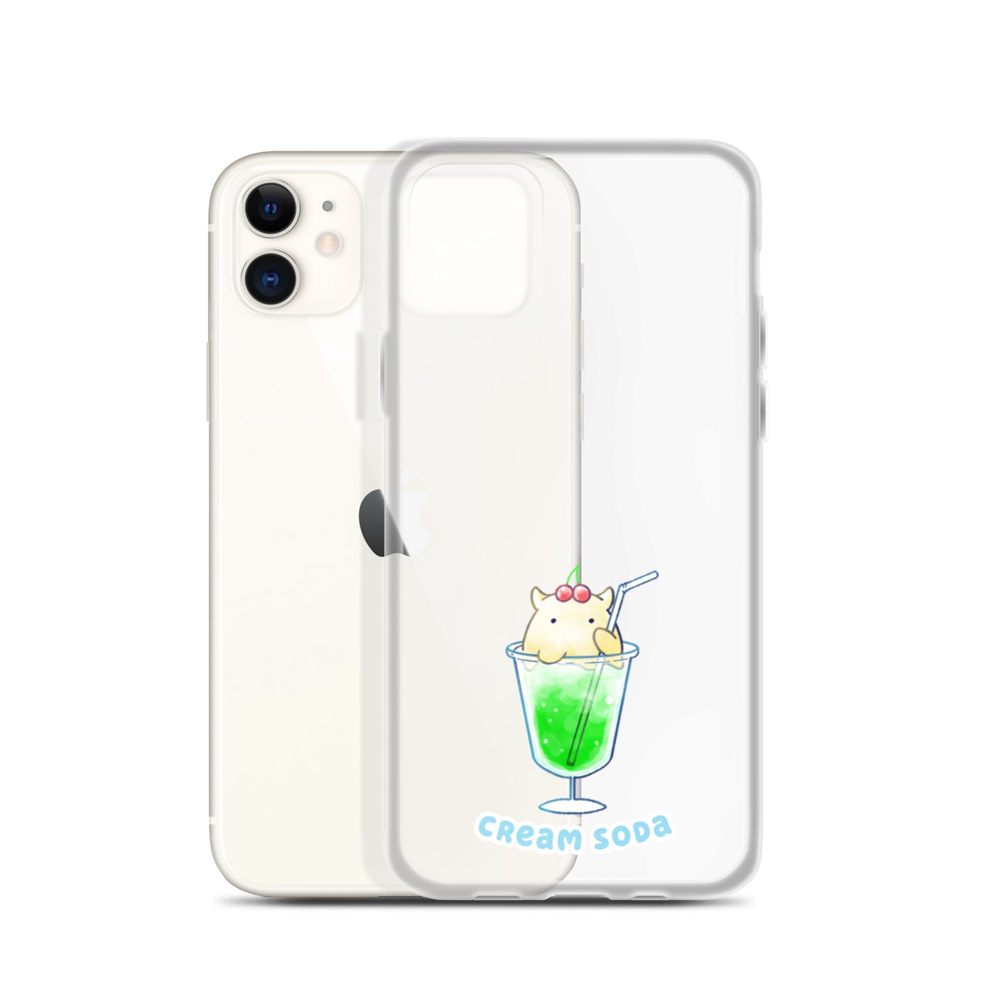 めんだこクリームソーダ スマホケース