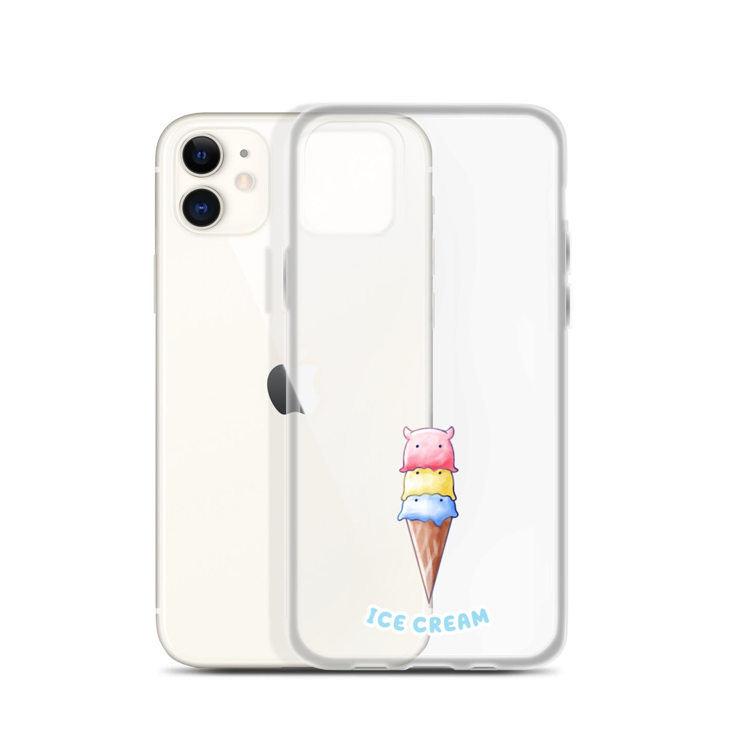 めんだこアイスクリーム スマホケース