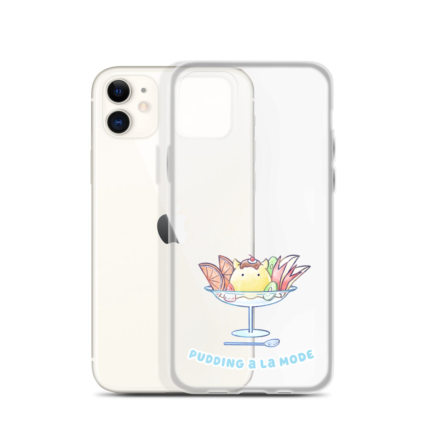 めんだこプリンアラモード スマホケース