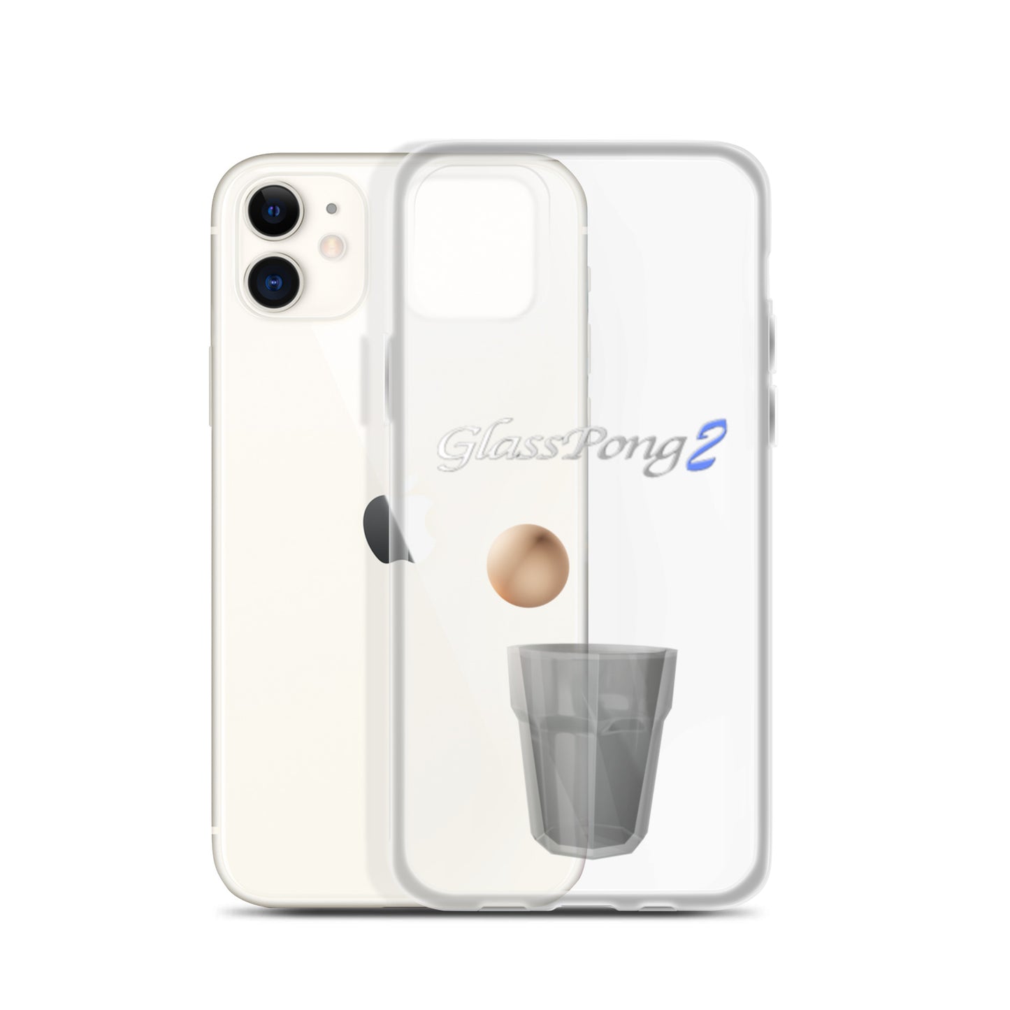 GlassPong2 ping pong ball in glass iPhone case