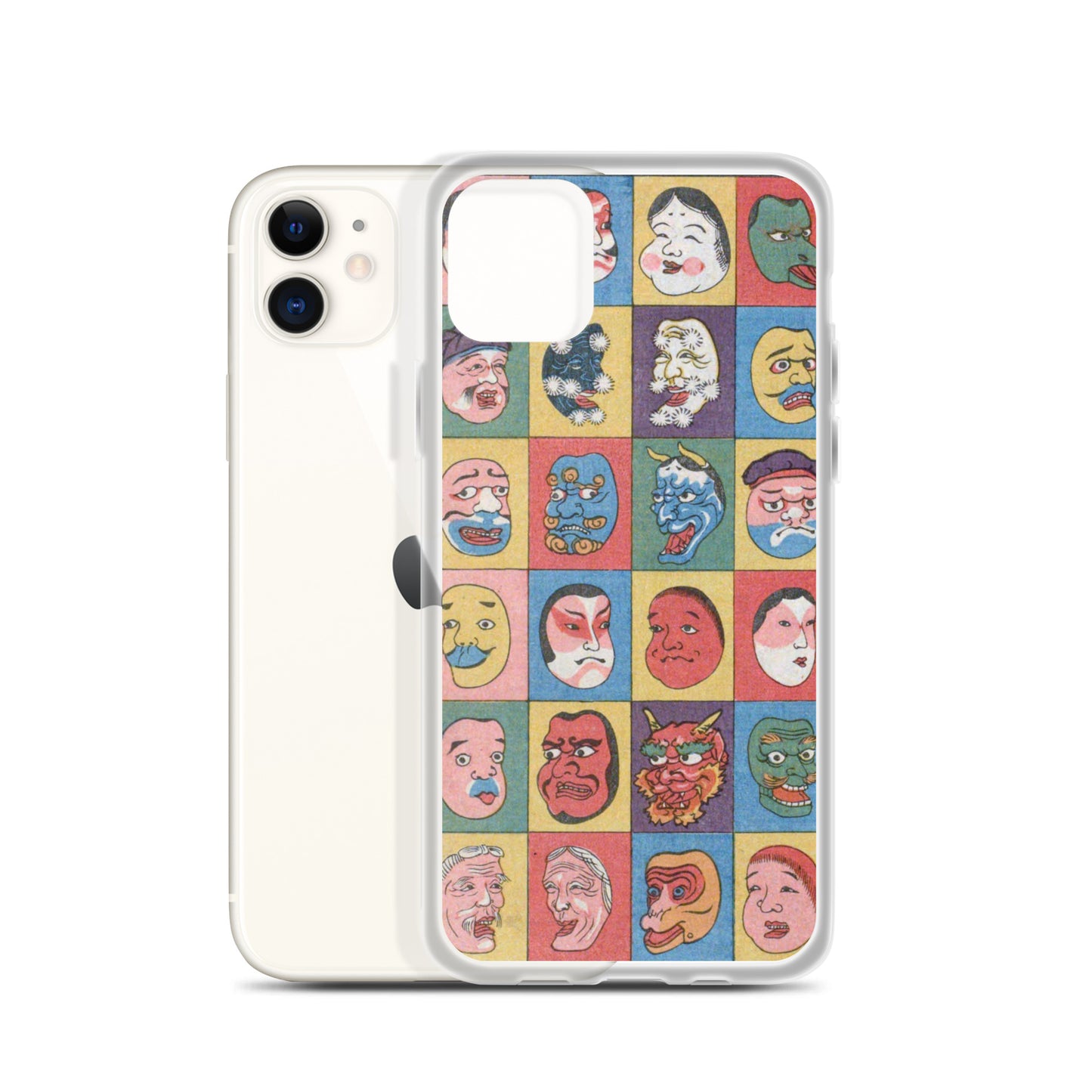大正レトロ お面 iPhoneケース
