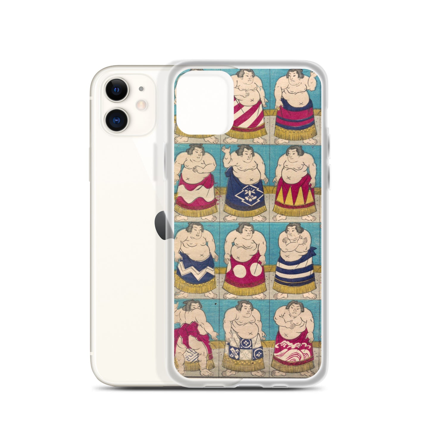 大正レトロ 相撲 iPhoneケース