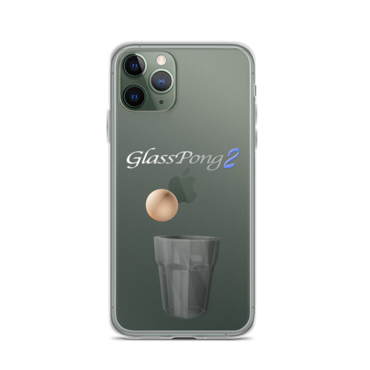 GlassPong2 ping pong ball in glass iPhone case