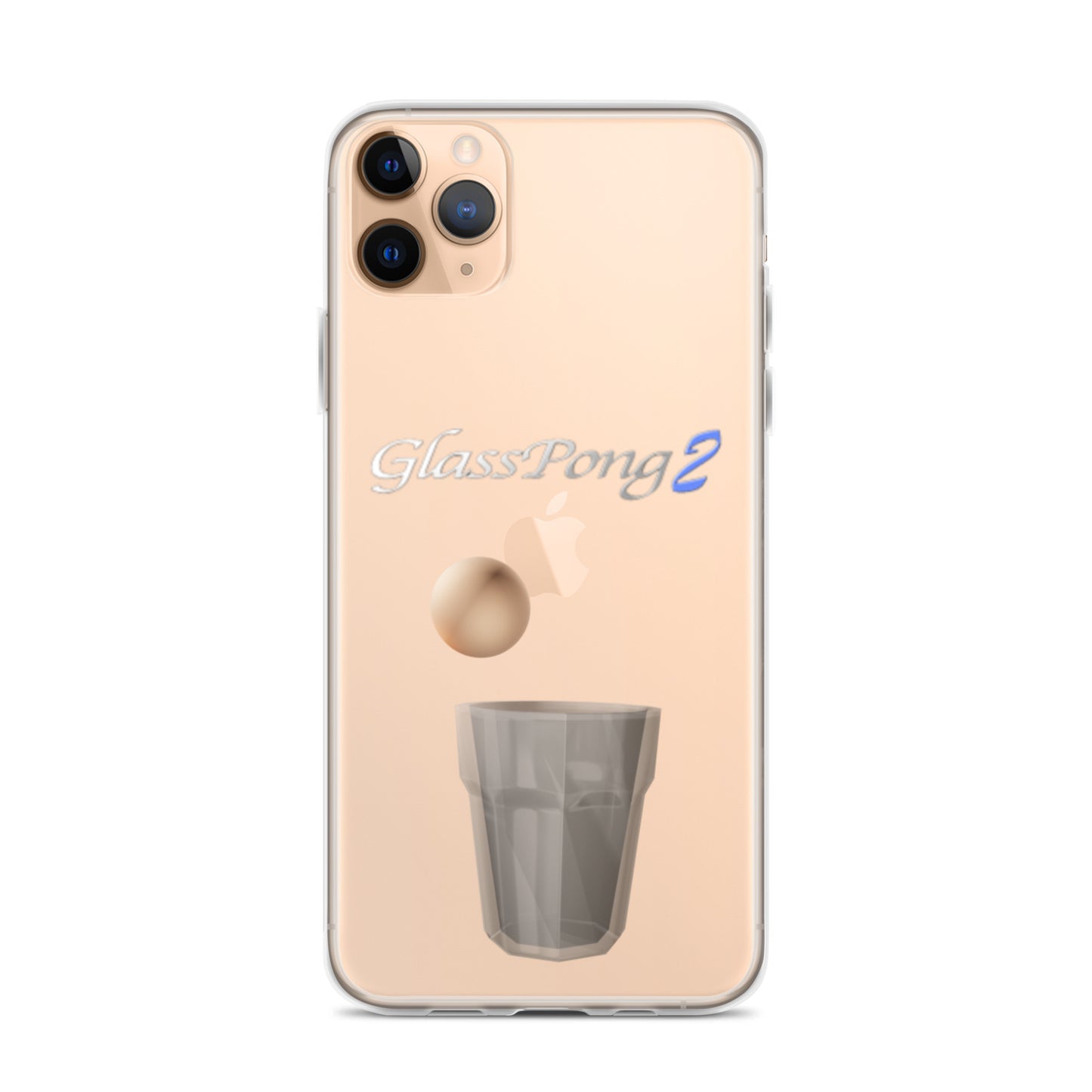 GlassPong2 ping pong ball in glass iPhone case