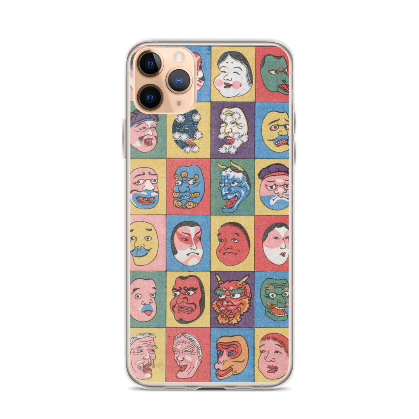 大正レトロ お面 iPhoneケース