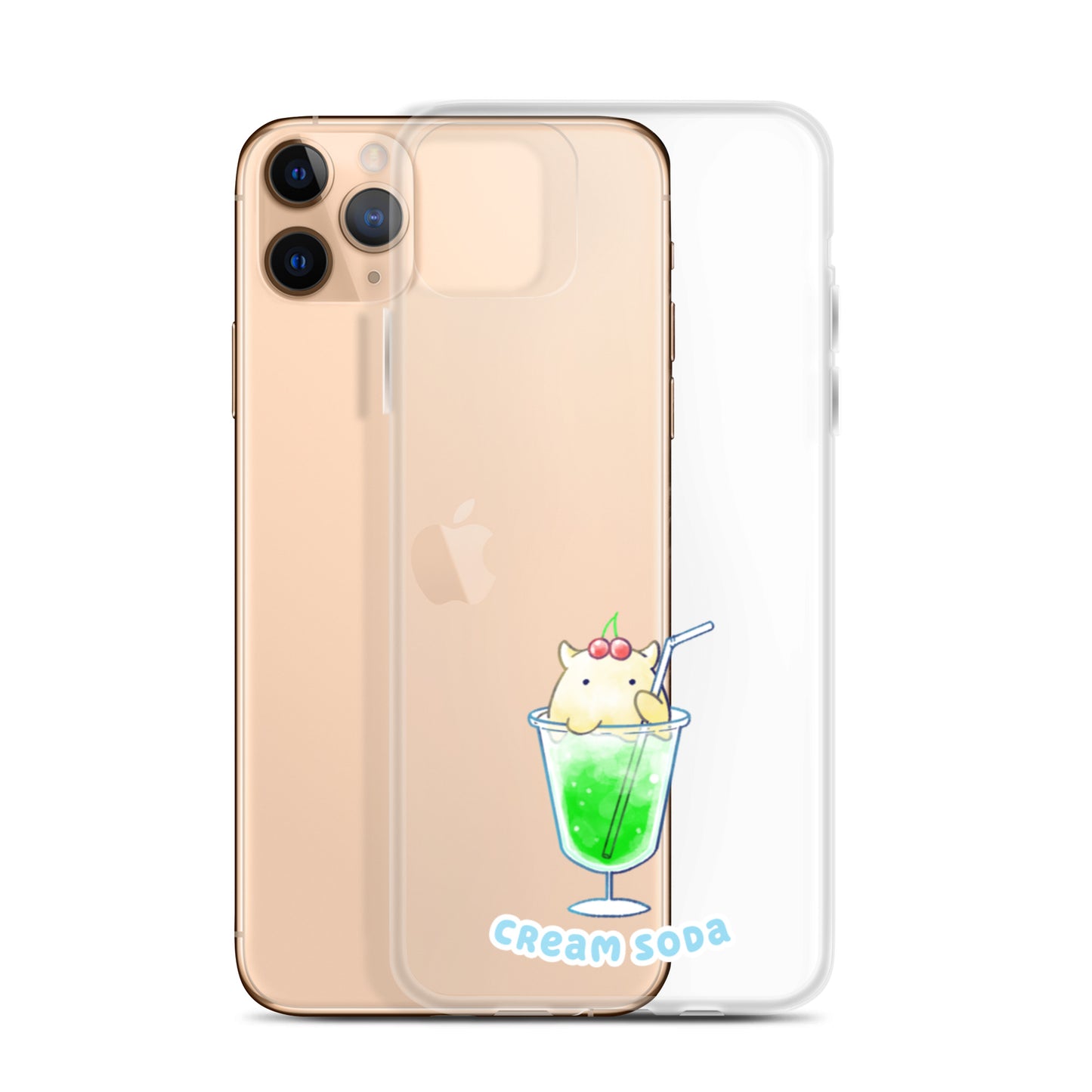 めんだこクリームソーダ スマホケース