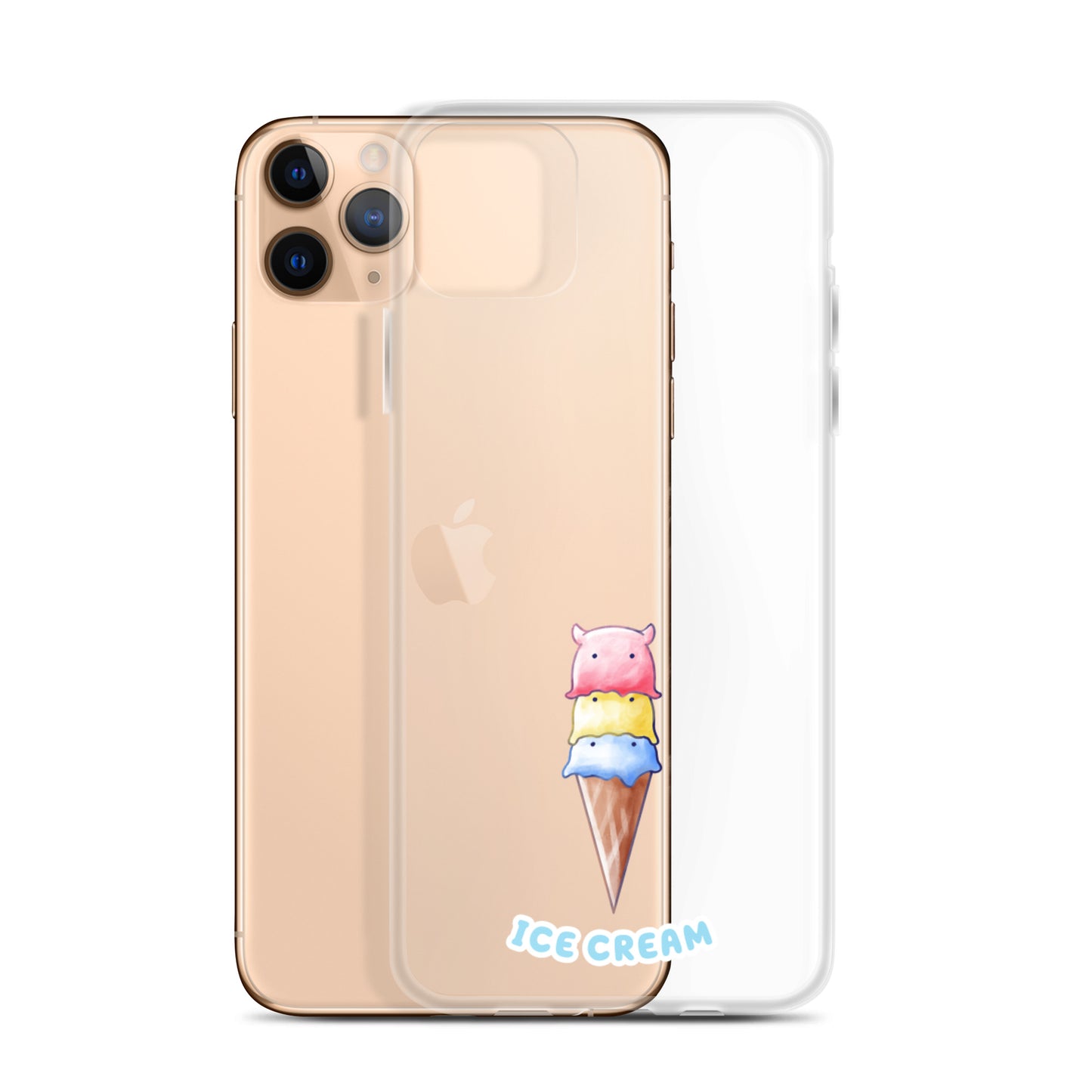 めんだこアイスクリーム スマホケース