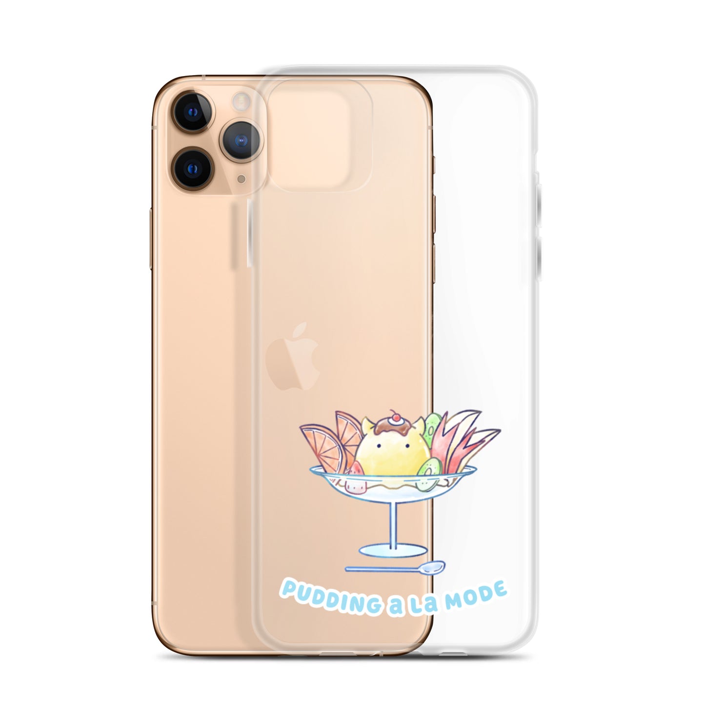 めんだこプリンアラモード スマホケース