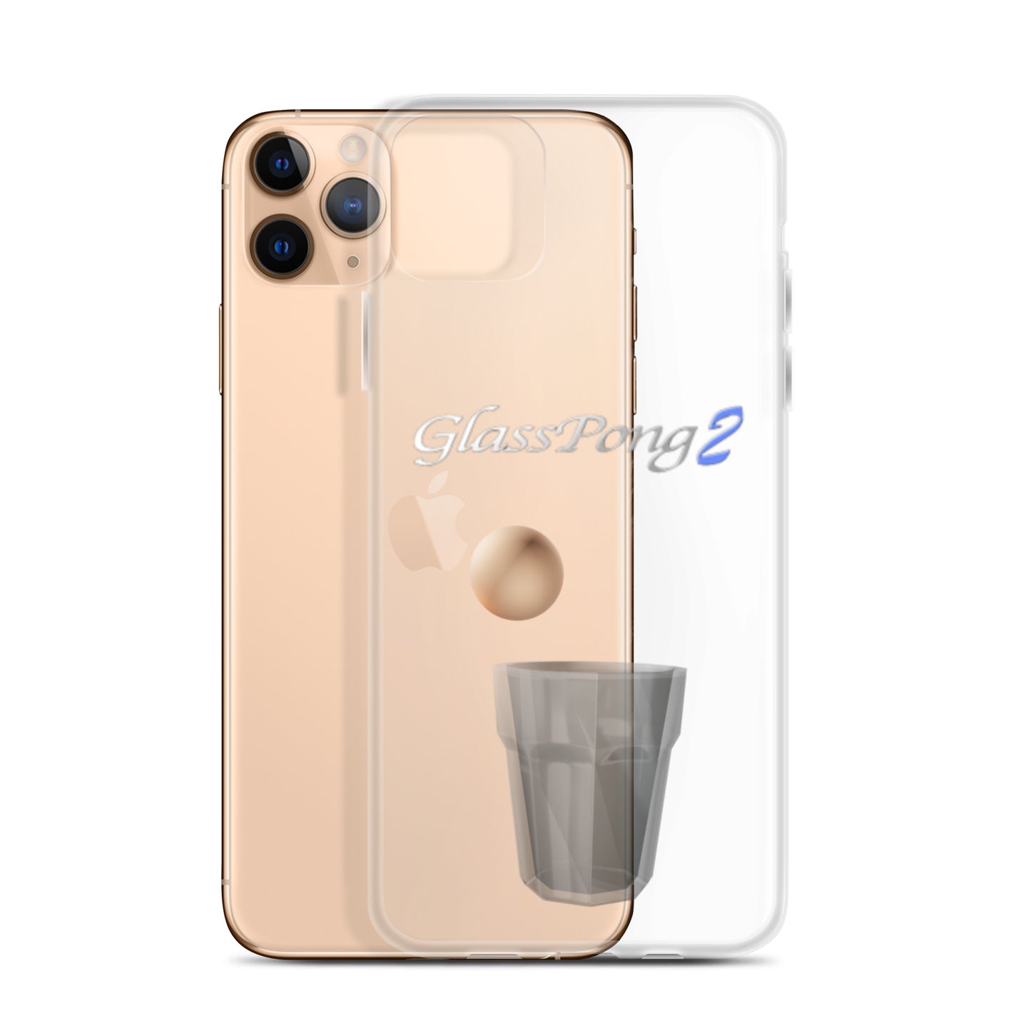 GlassPong2 ping pong ball in glass iPhone case