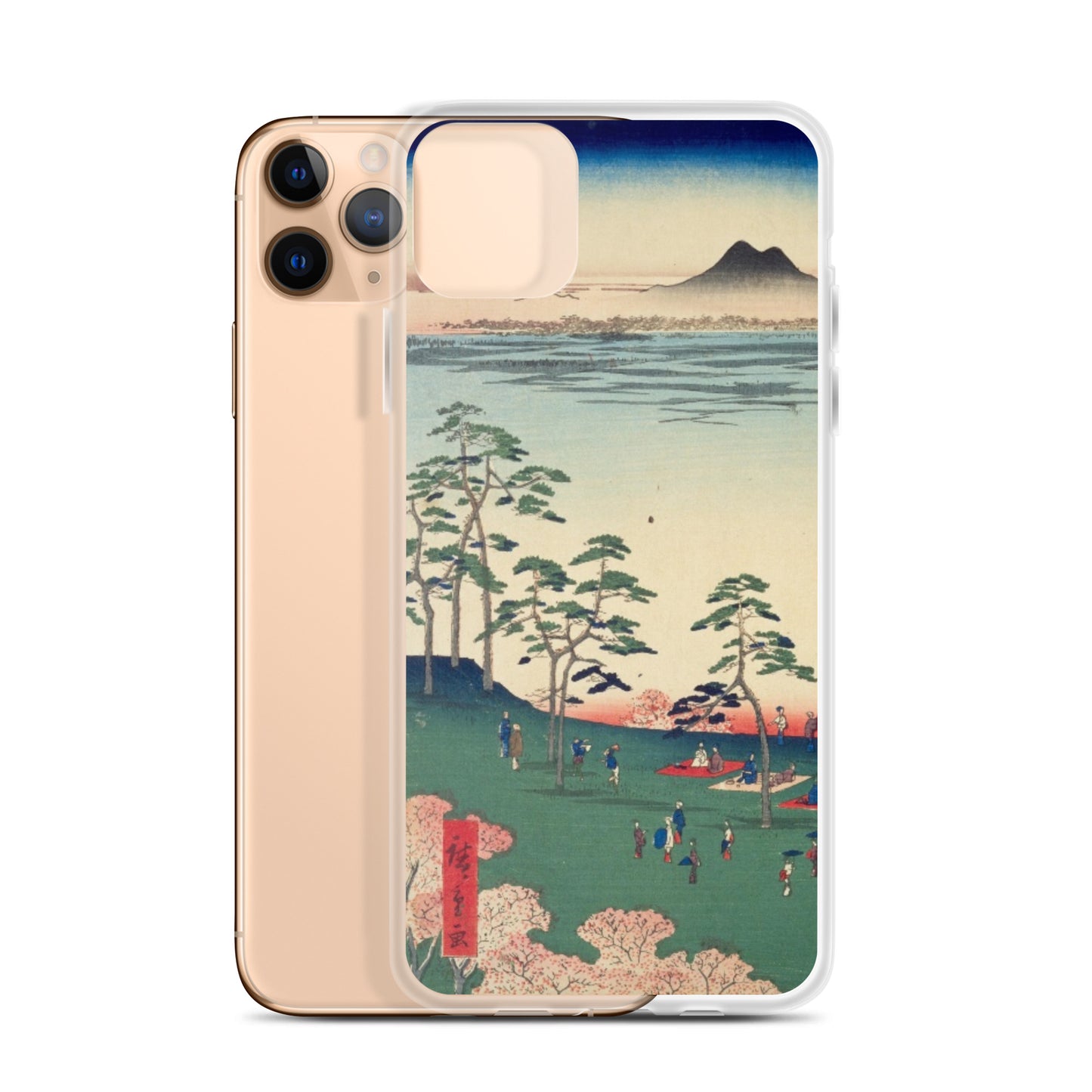 大正レトロ お花見 iPhoneケース