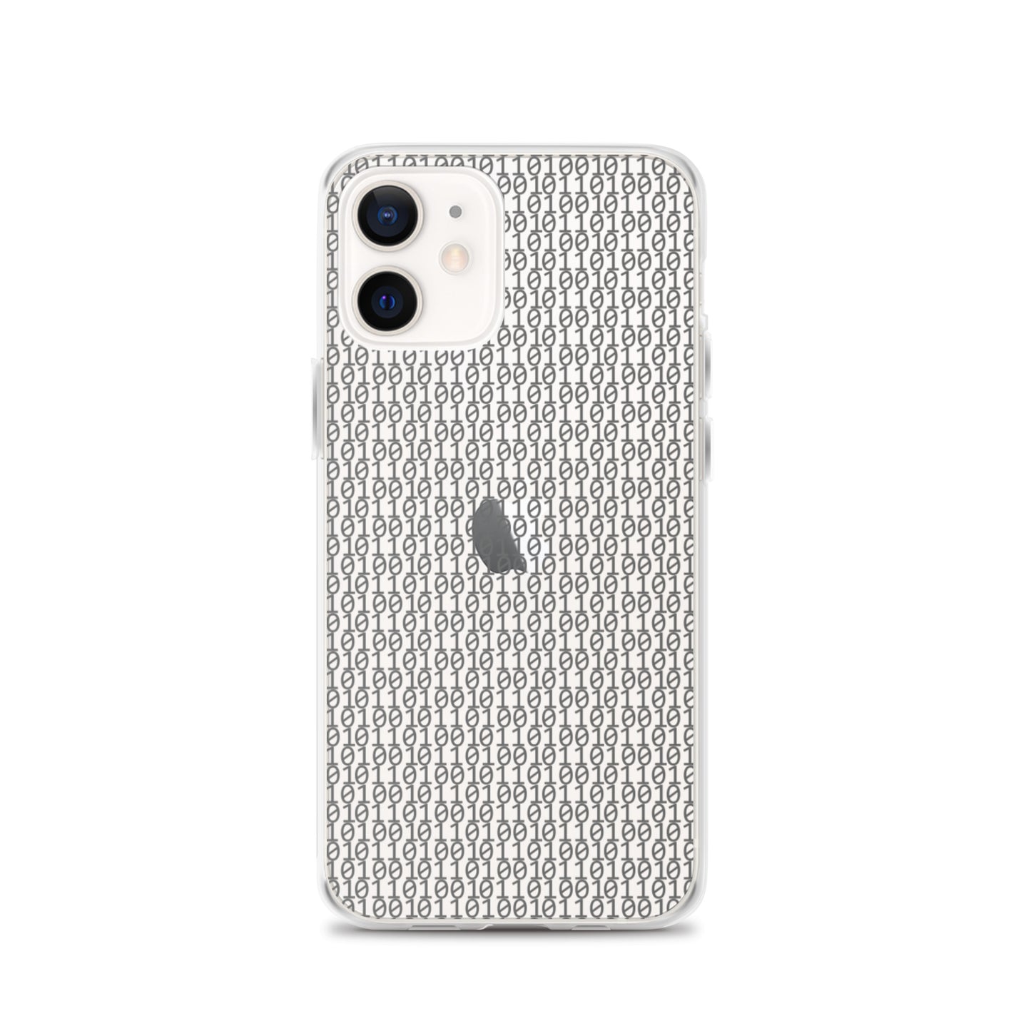 物質をデジタル出力すると。(カラー:クリア)2進数iPhoneケース