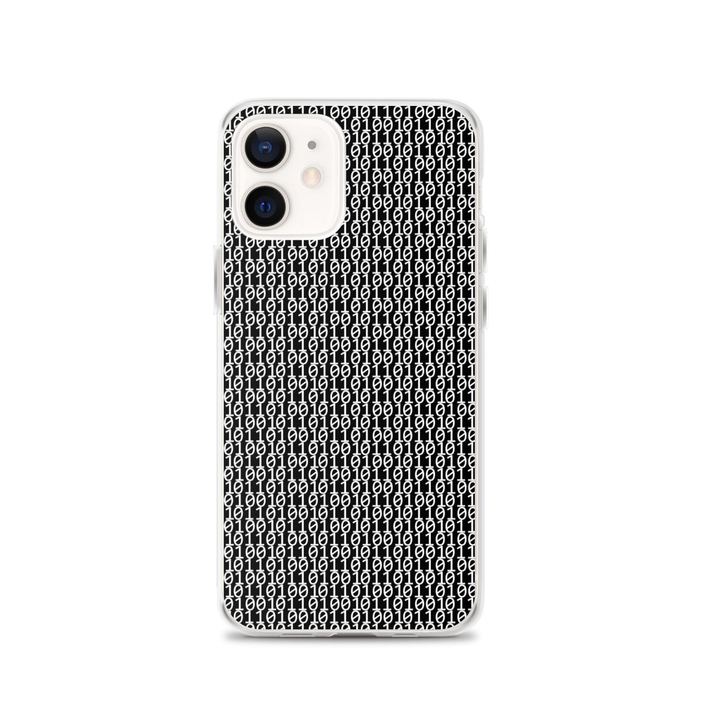 物質をデジタル出力すると。(カラー:ブラック)2進数iPhoneケース