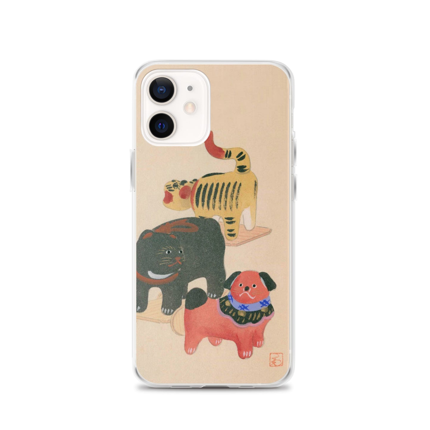 大正レトロ おもちゃ柄 iPhoneケース