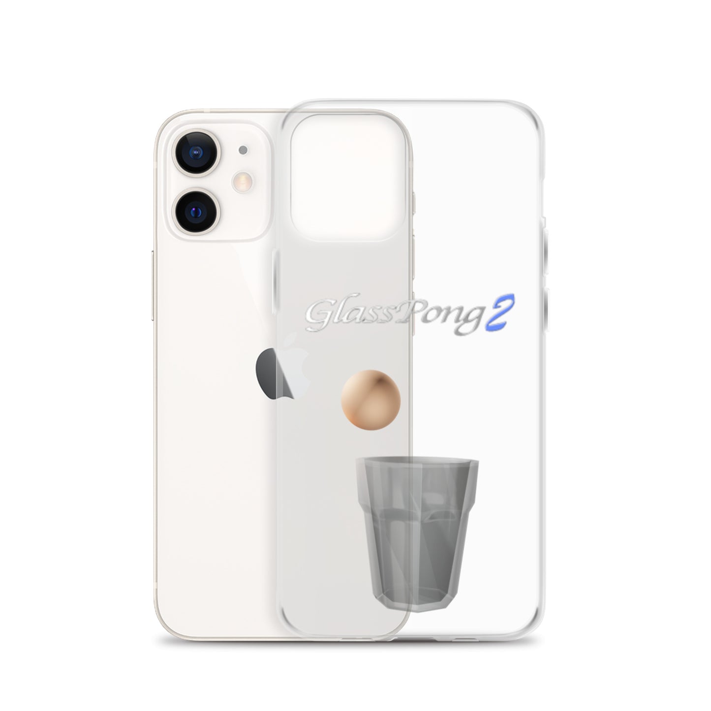 GlassPong2 ping pong ball in glass iPhone case