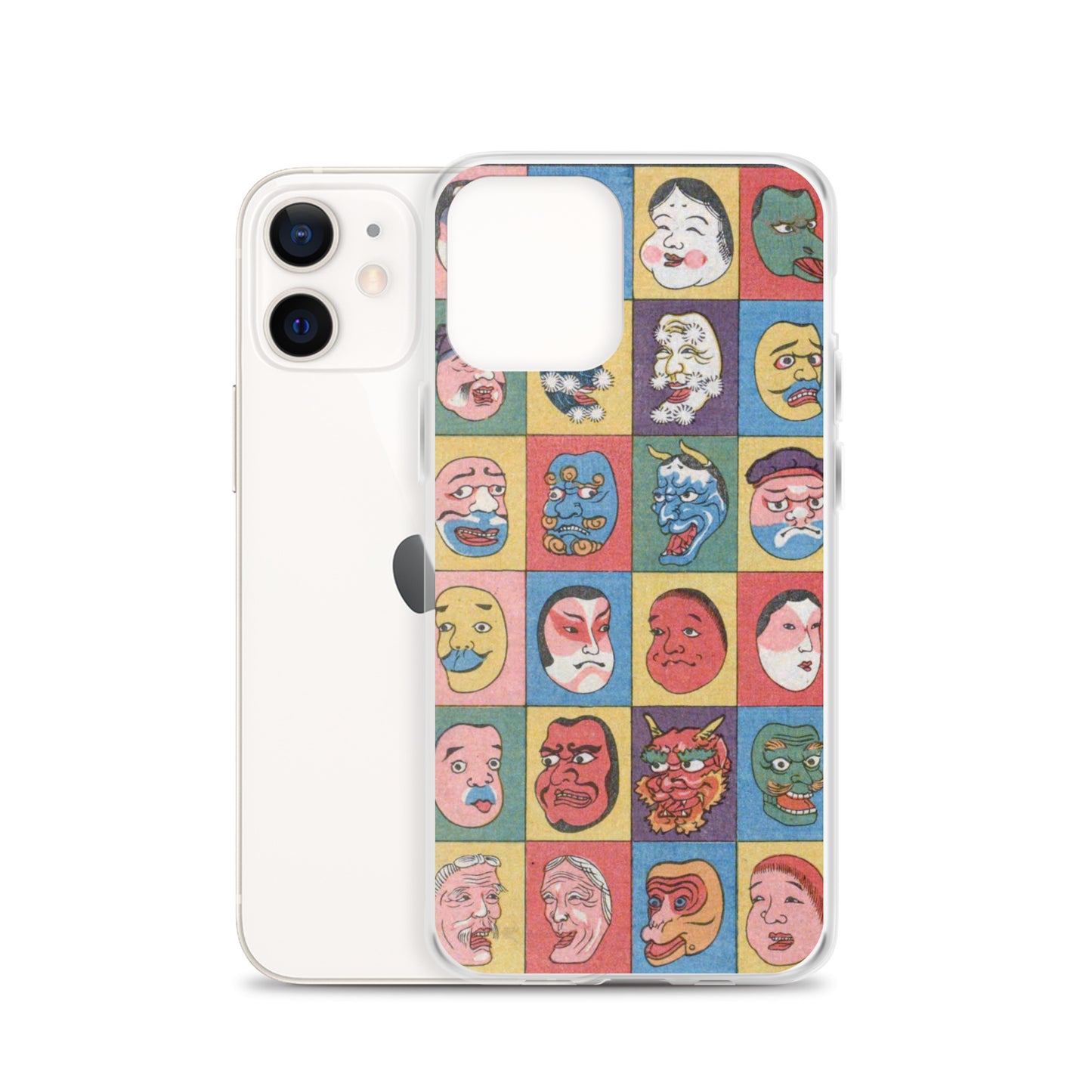 大正レトロ お面 iPhoneケース