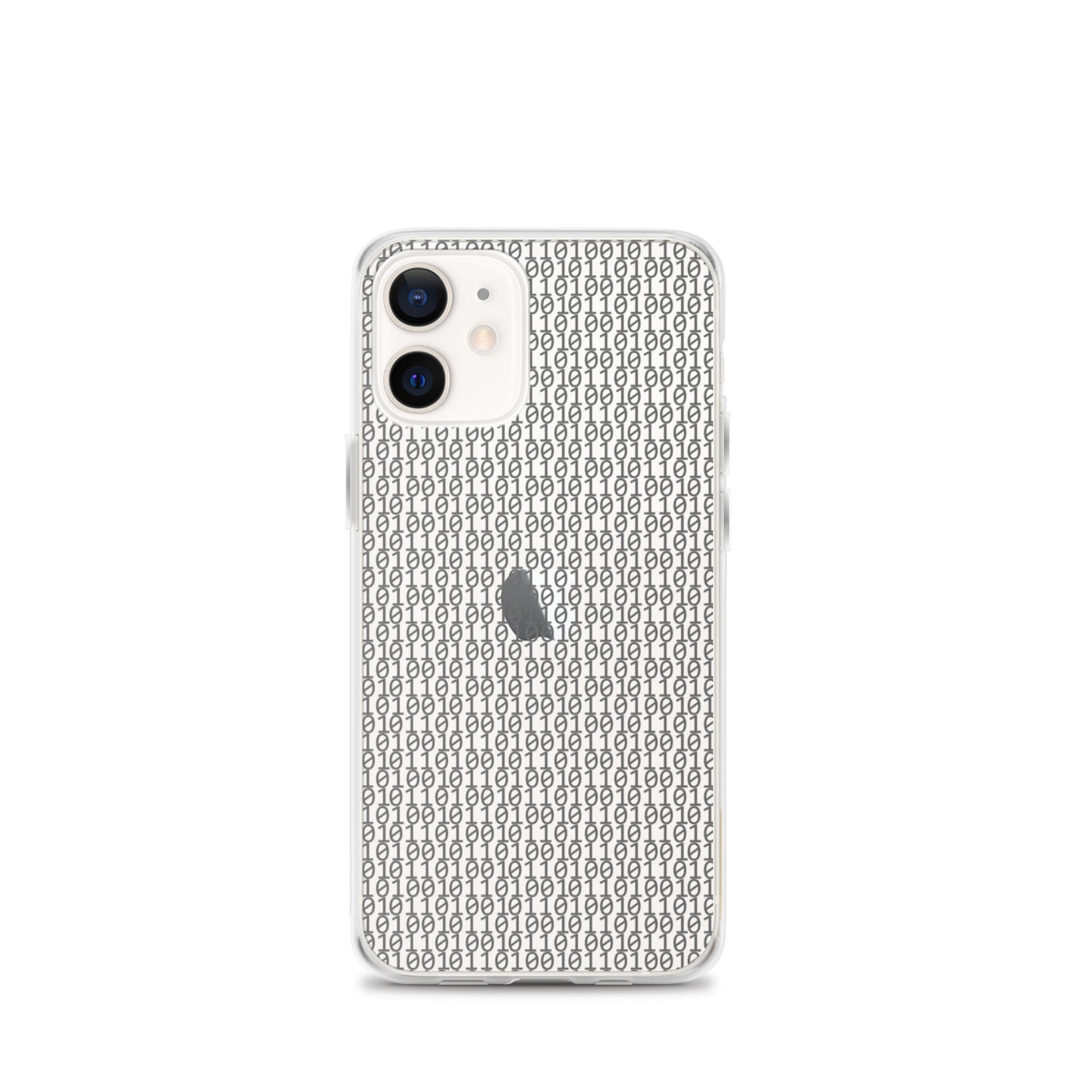 物質をデジタル出力すると。(カラー:クリア)2進数iPhoneケース